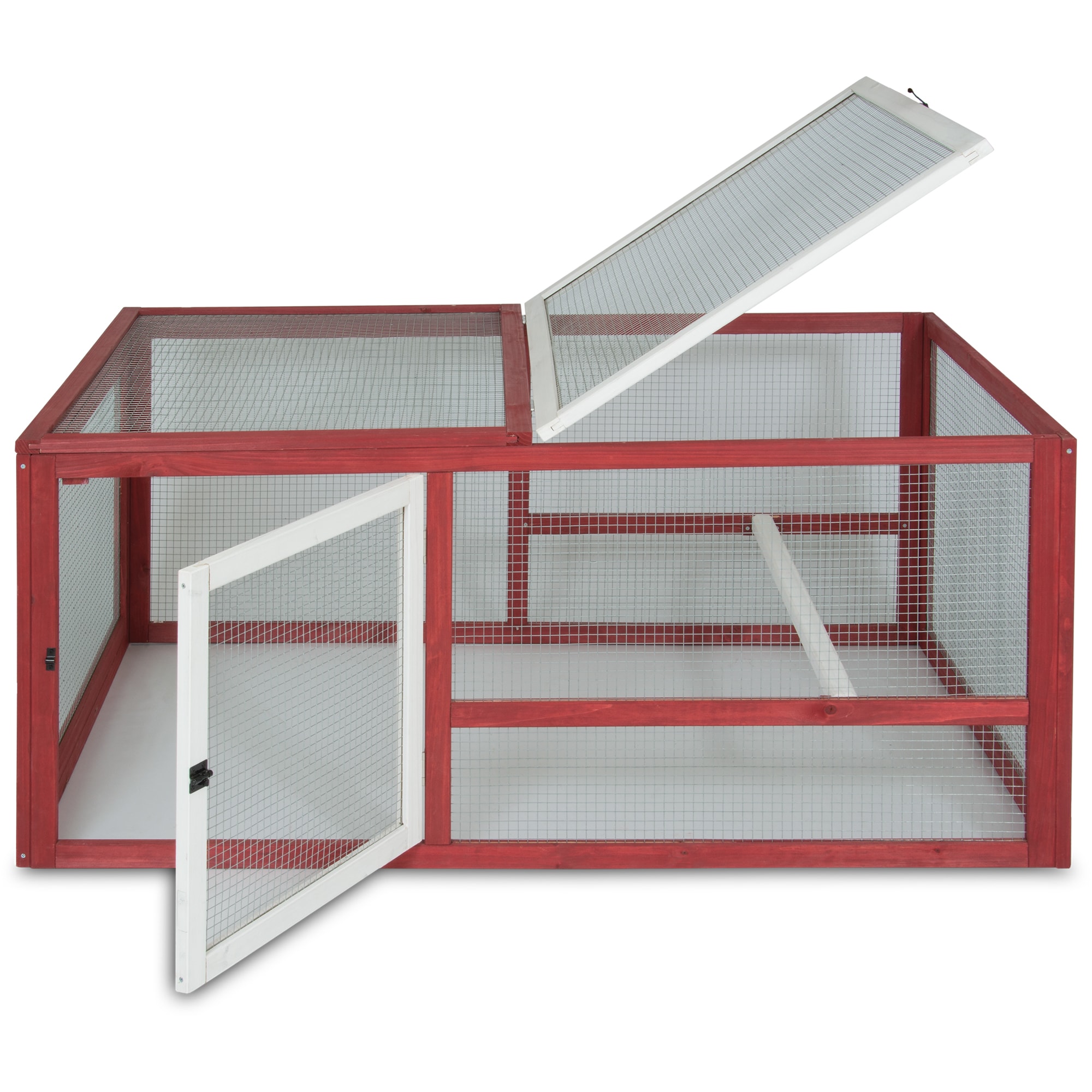 Precision Old Red Barn Ii Chicken Coop Expansion Pen Barn Redwhite