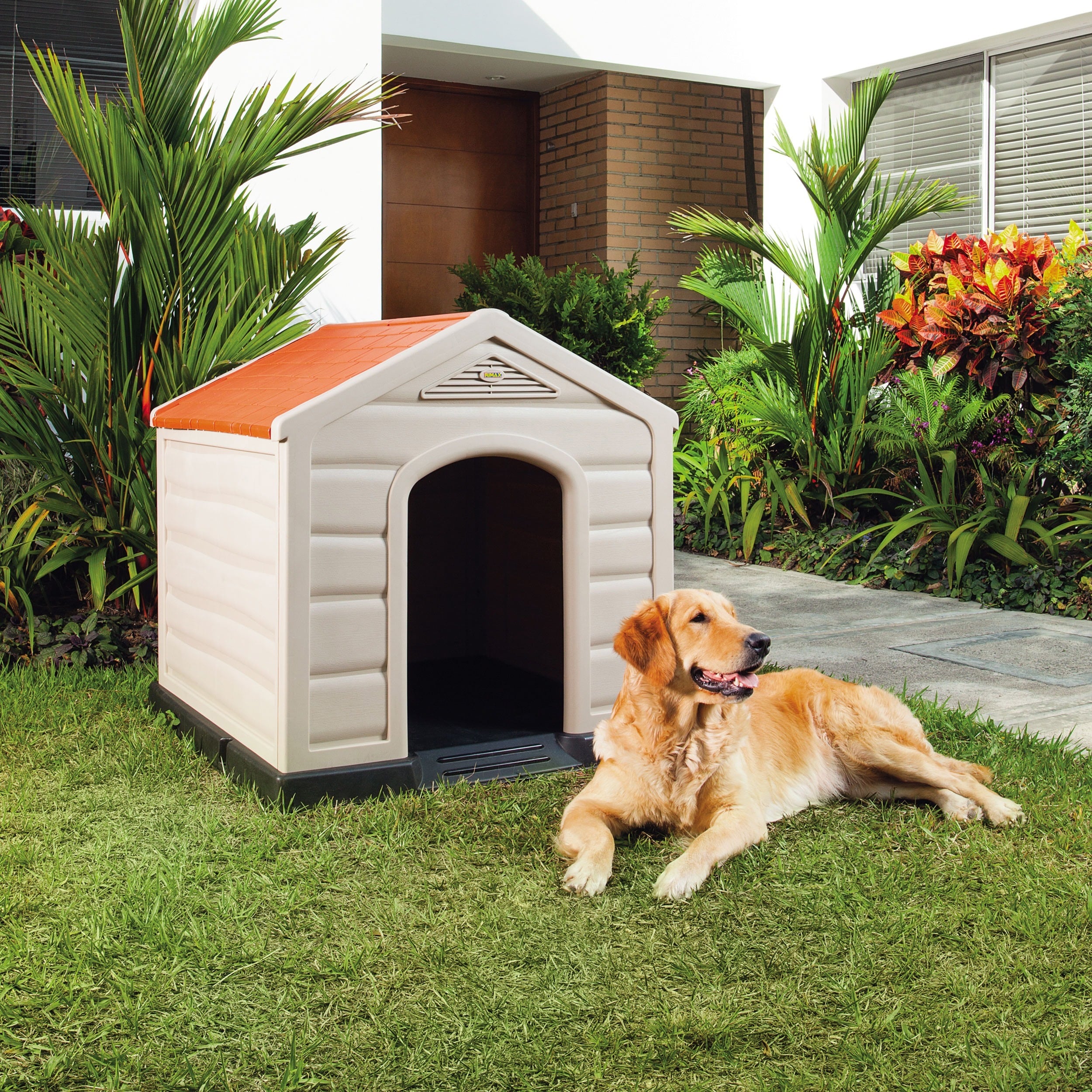 Shop Rimax Outdoor Traditional Dog House Ships To Canada