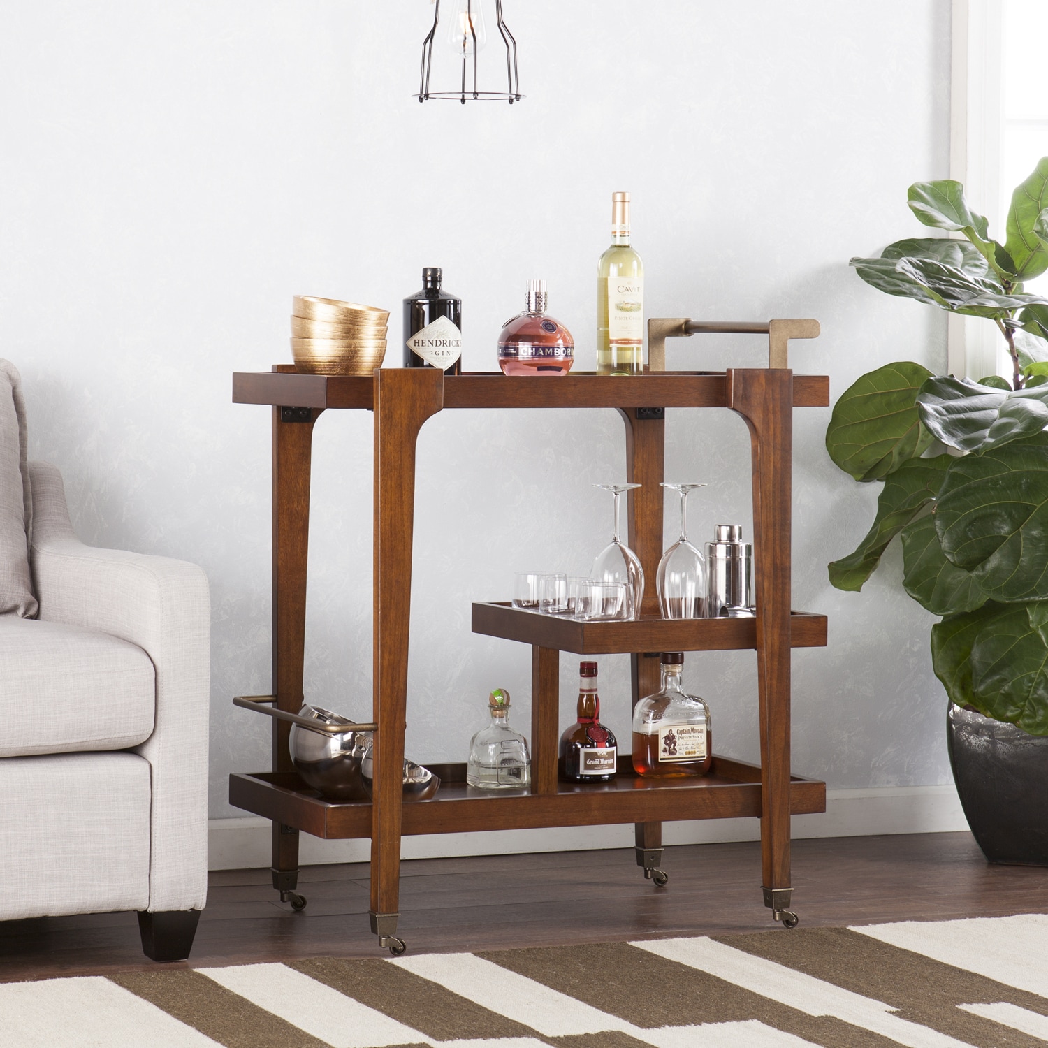 Holly Martin Zhori Midcentury Modern Bar Cart On Holly Martin Zhori Midcentury Modern Bar Cart On Free Shipping Today 14646654