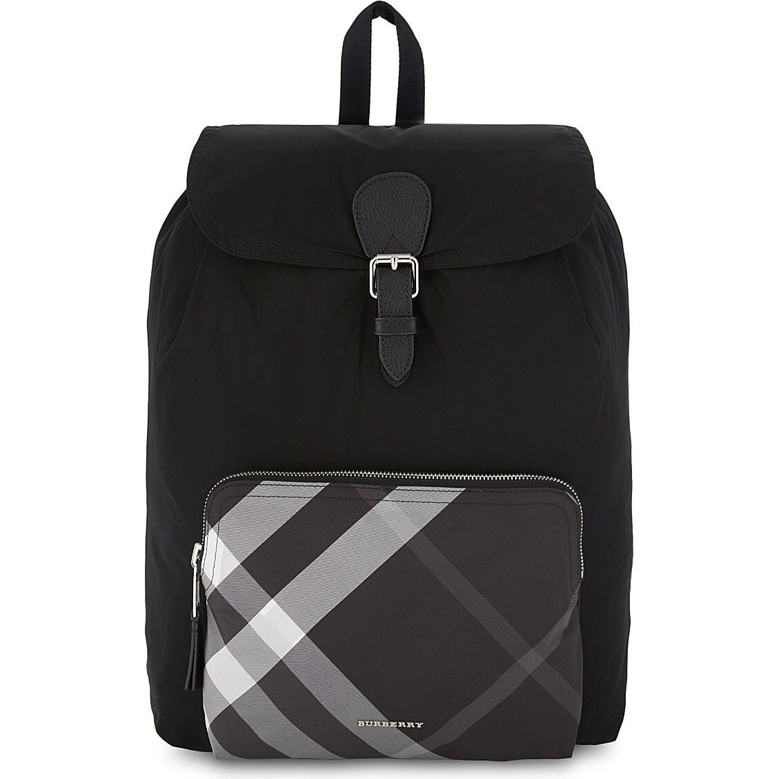 burberry black nylon backpack