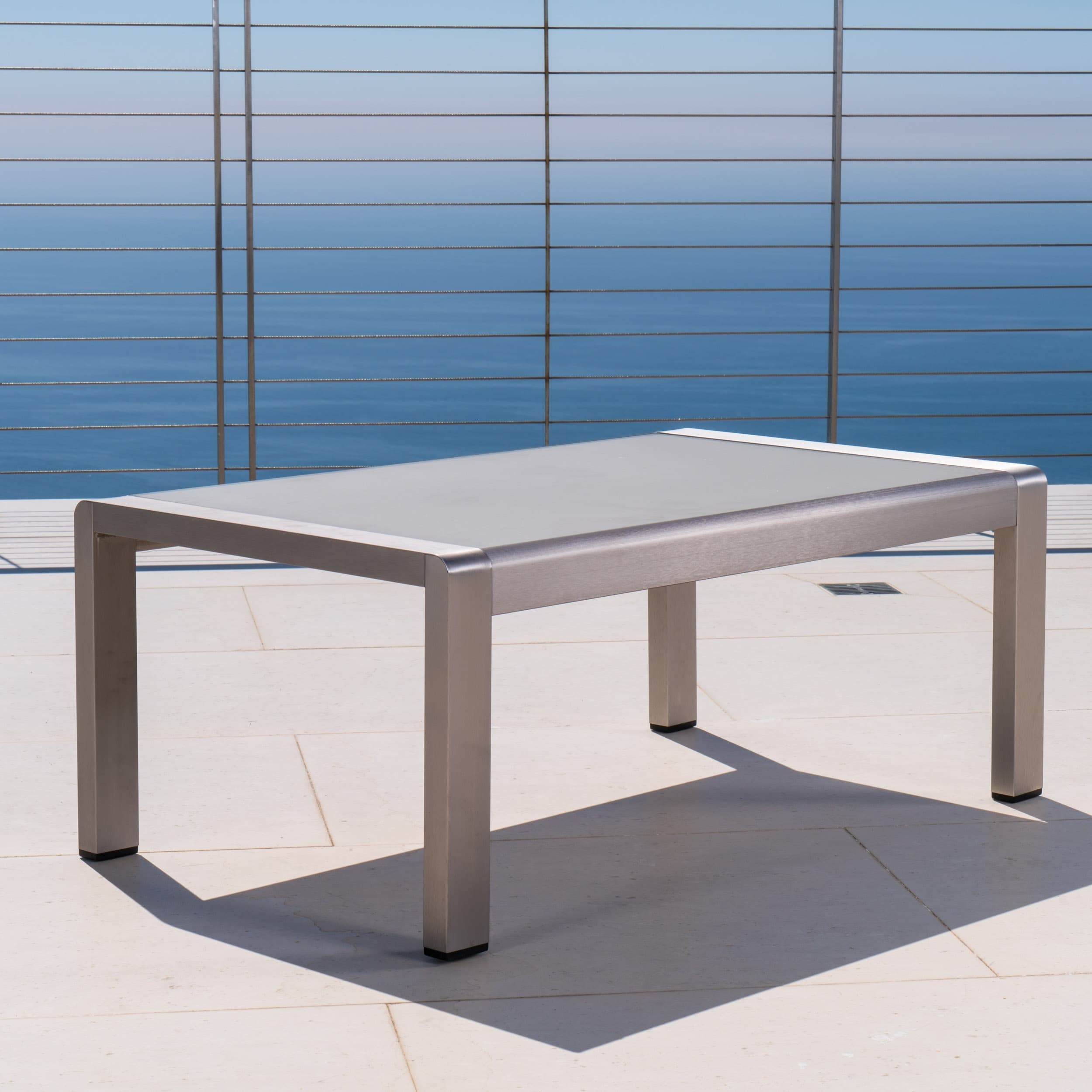 Cape C Outdoor Aluminum Coffee Table By Christopher Knight Home Cape C Outdoor Aluminum Coffee Table By Christopher Knight Home Free Shipping Today 21210164