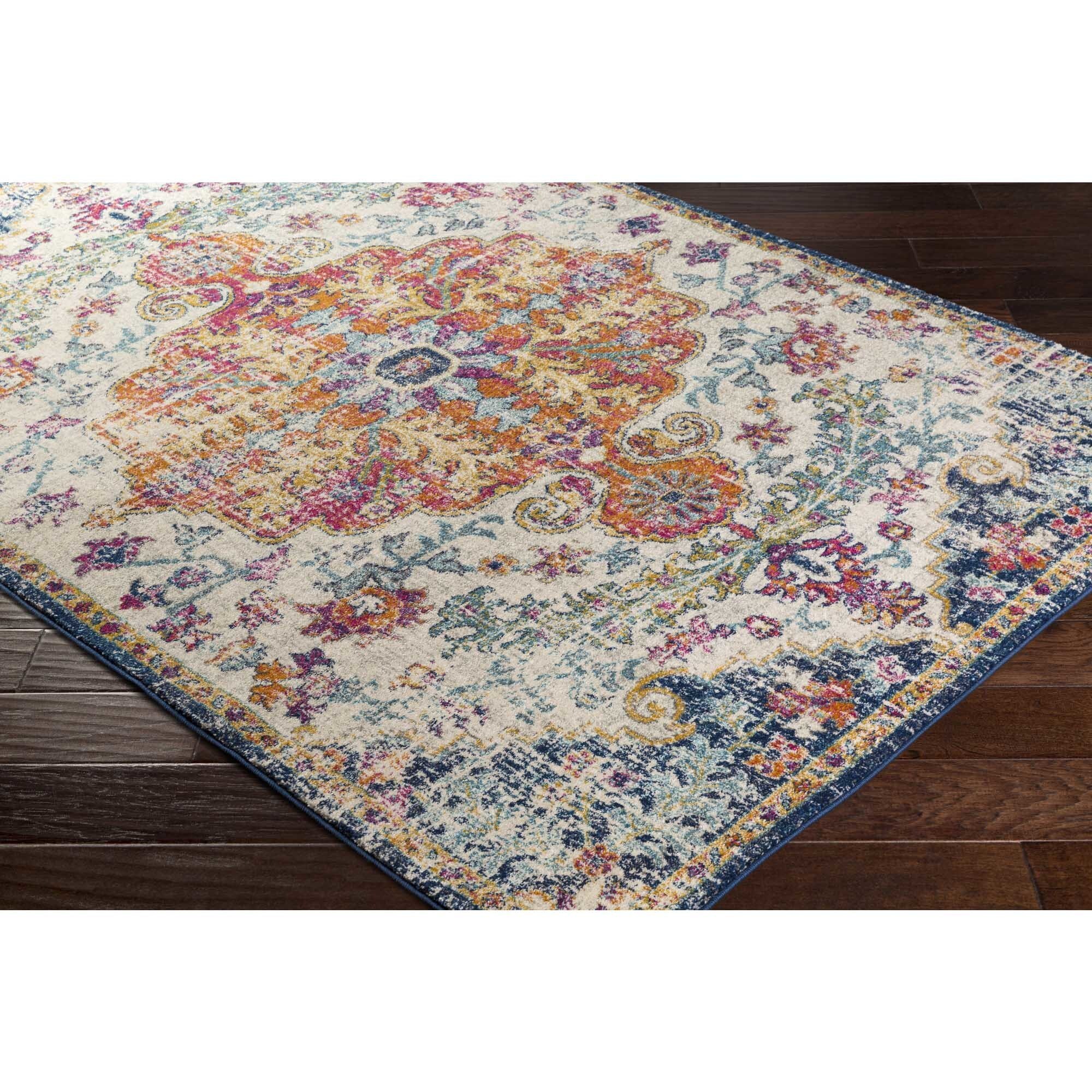 Shop Caressa Bright Vintage Boho Area Rug 93 X 126 On Sale