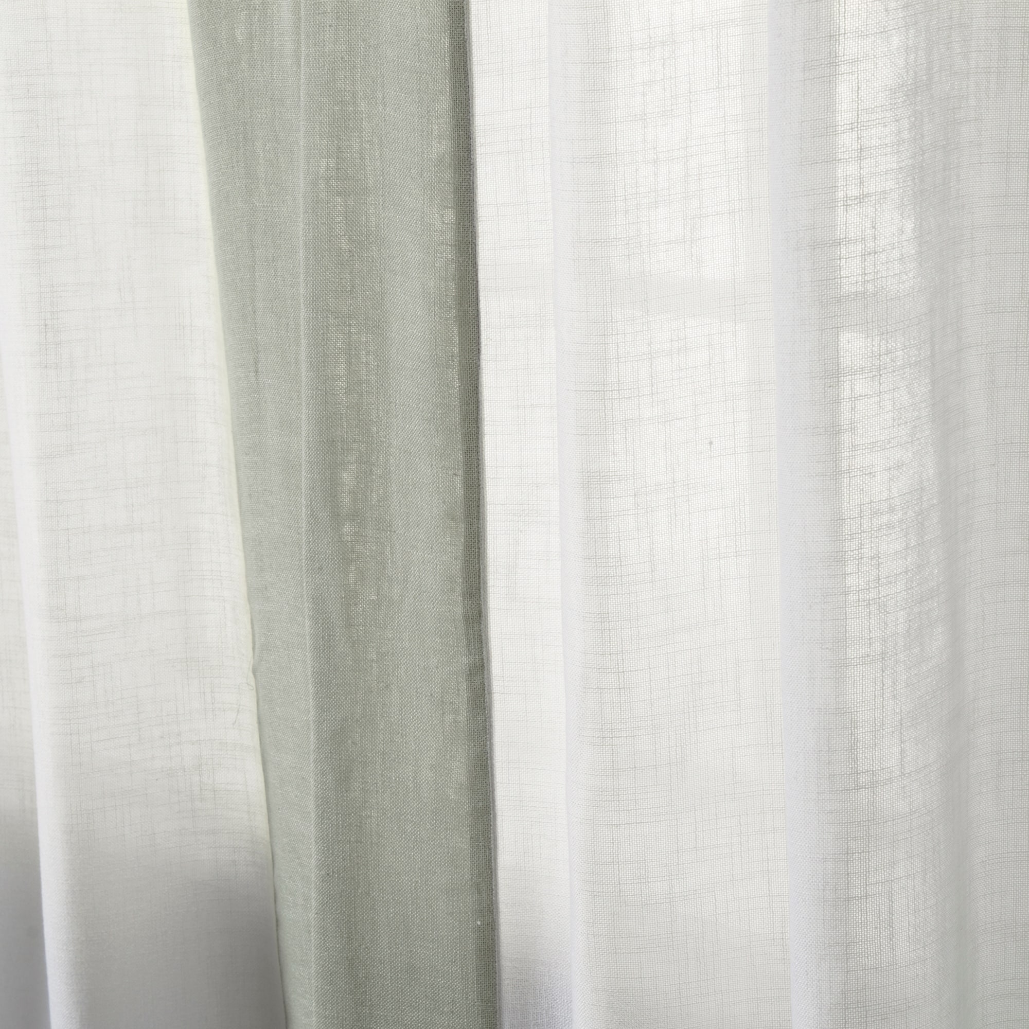 Aurora Home Colorblock Border Linen Blend Curtain Panel Pair Aurora Home Colorblock Border Linen Blend Curtain Panel Pair 52 X 84 On Free Shipping Today 14741449