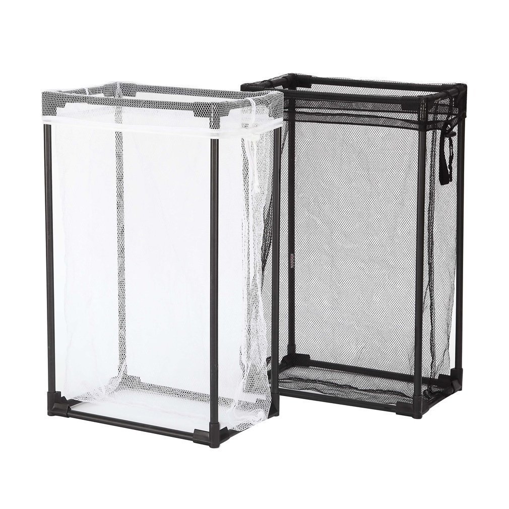 Storagemaniac Portable Laundry Hamper With Removable Mesh Storagemaniac Portable Laundry Hamper With Removable Mesh Bag For Clothes 2 Pack Black And White Free Shipping On