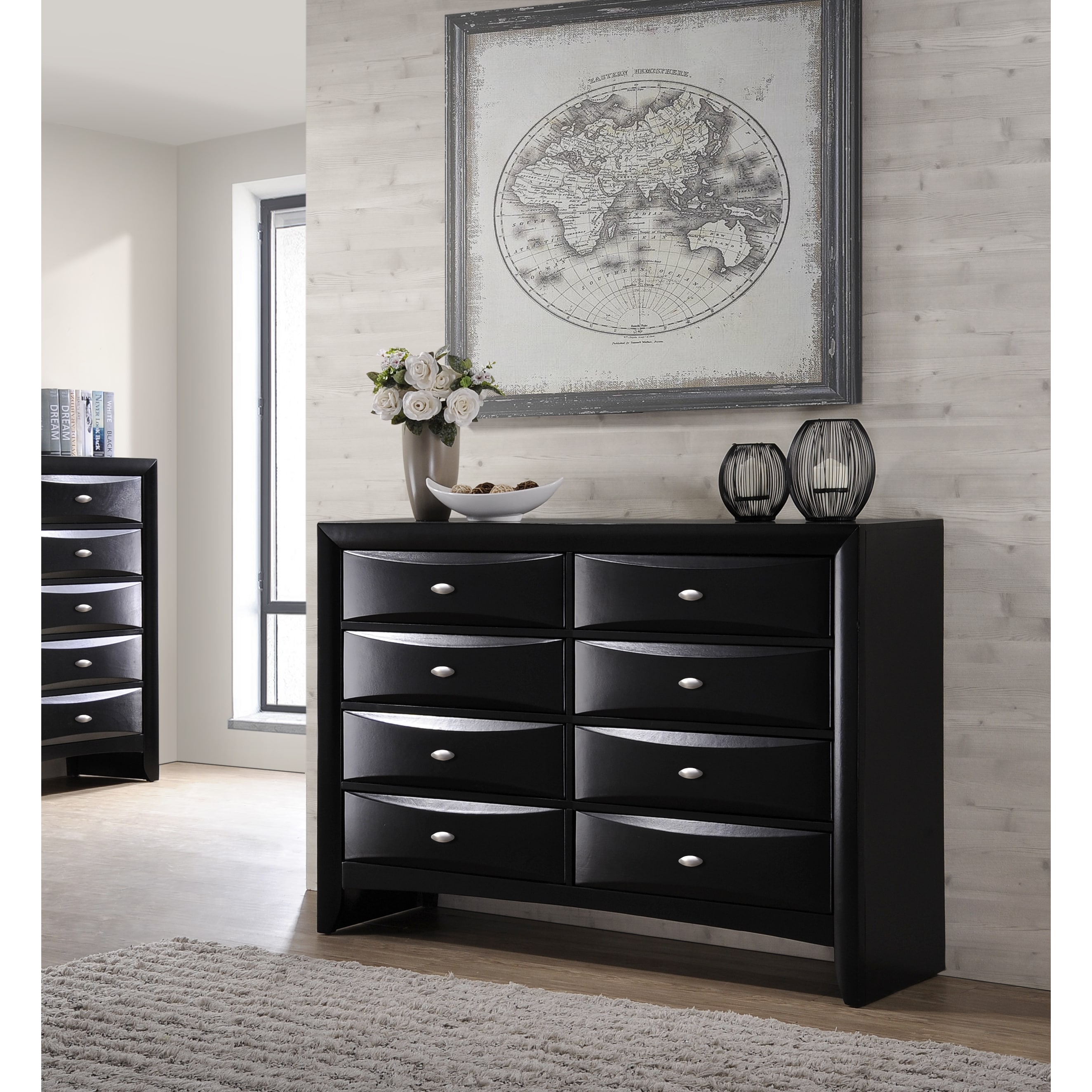 Shop Blemerey Fullyembled Black Finish Wood Dresser And Mirror Free Shipping Today Overstock Com 14807626 Shop Blemerey Fullyembled Black Finish Wood Dresser And Mirror Free Shipping Today Overstock Com 14807626