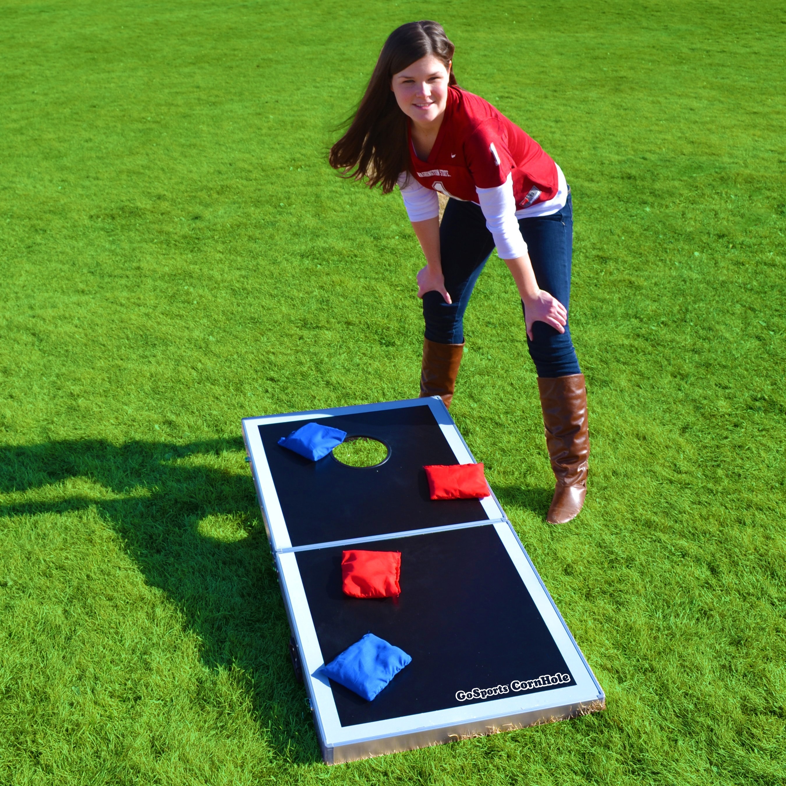 Gosports Black Pro Regulation Size Bean Bag Toss Gosports Black Pro Regulation Size Bean Bag Toss Set Free Shipping Today 14822168