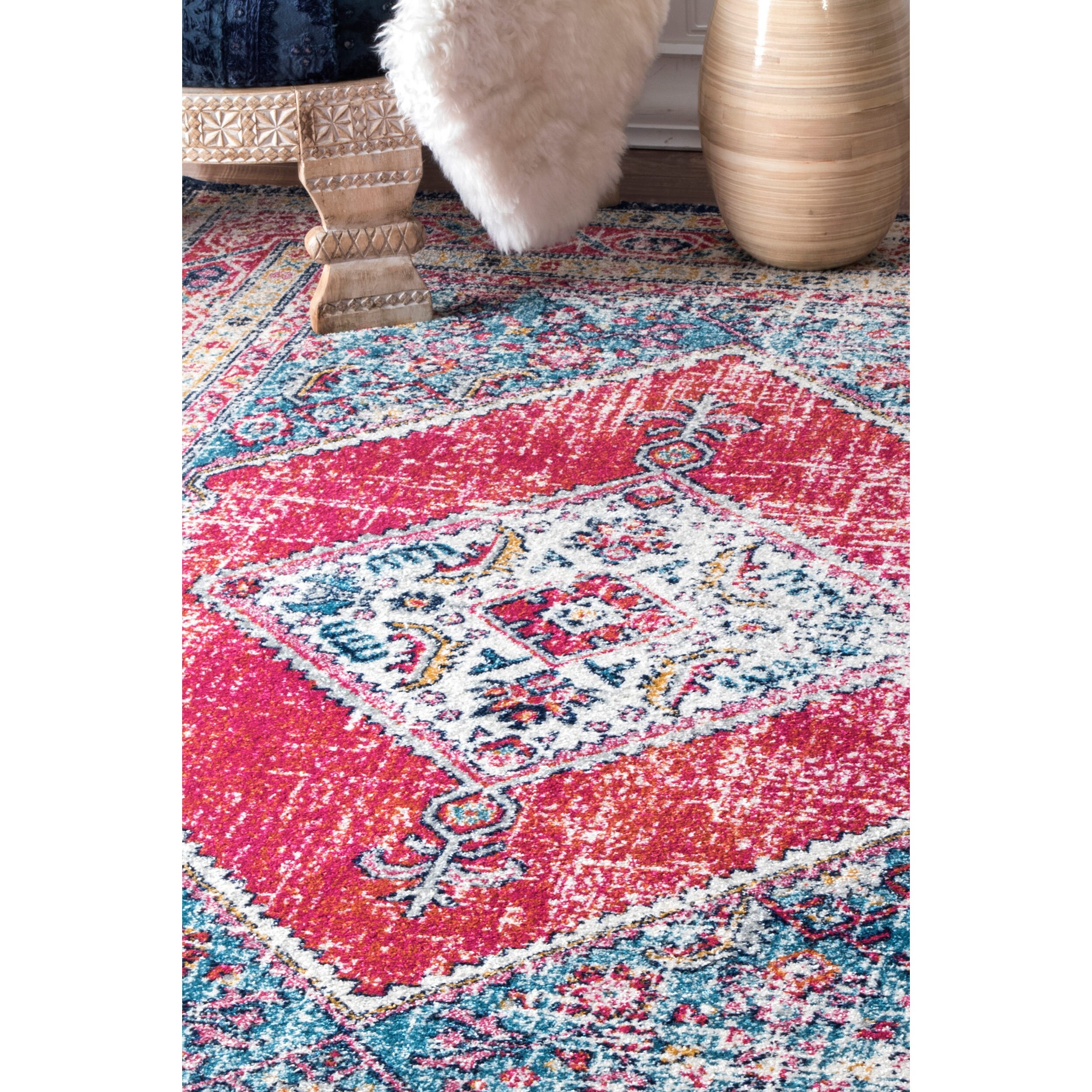 Nuloom Traditional Medallion Soild Border Multi Runner Rug 2 8 X Nuloom Traditional Medallion Soild Border Multi Runner Rug 2 8 X Free Shipping Today 21456599