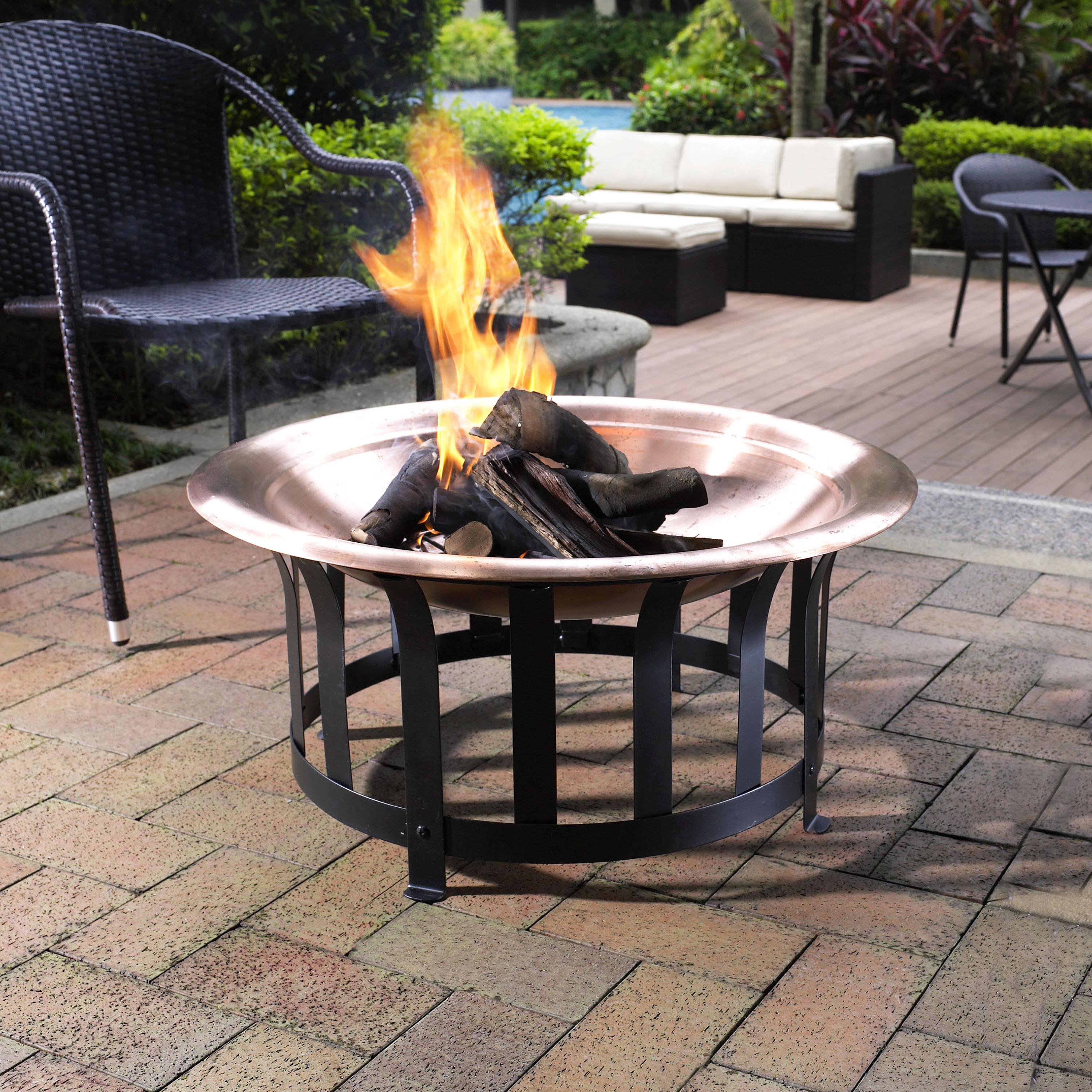 Shop Ridgeway Copper Bowl Firepit On Sale Ships To Canada