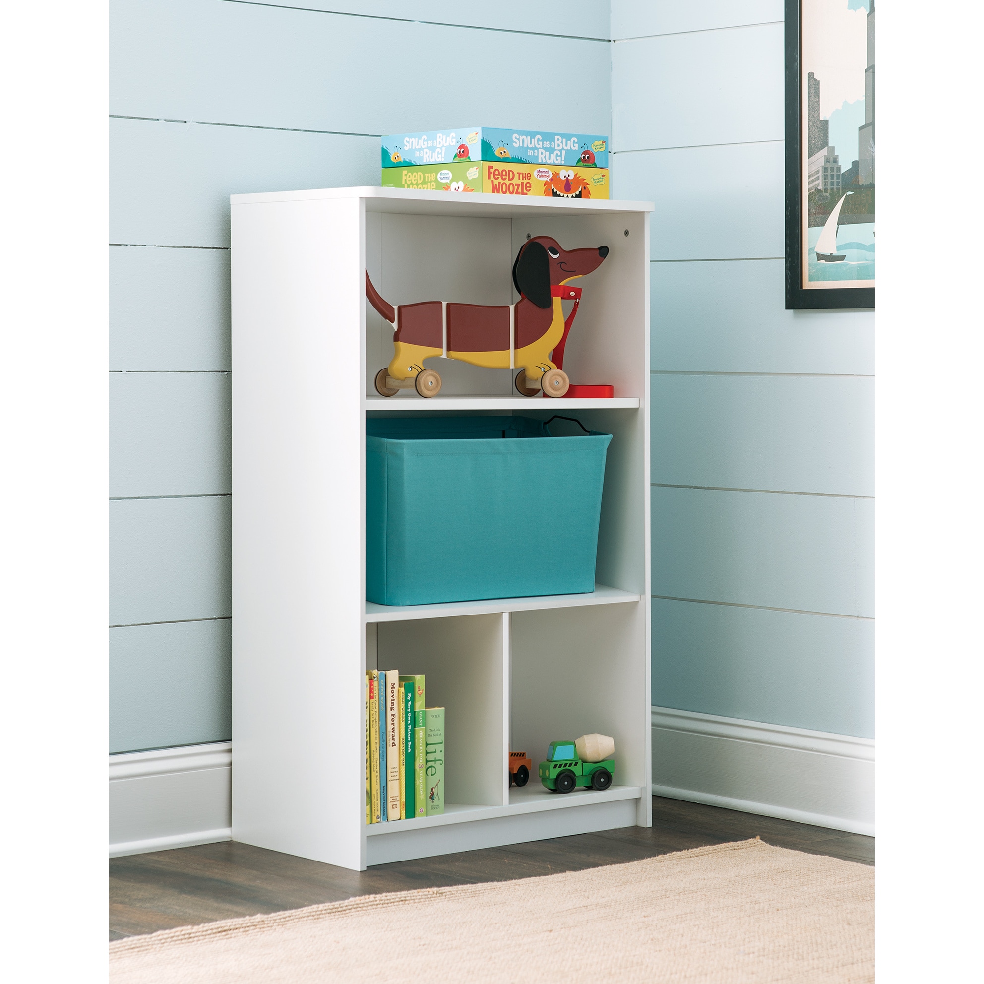 Shop Closetmaid Kidspace White 3 Tier Bookcase Overstock 15095876