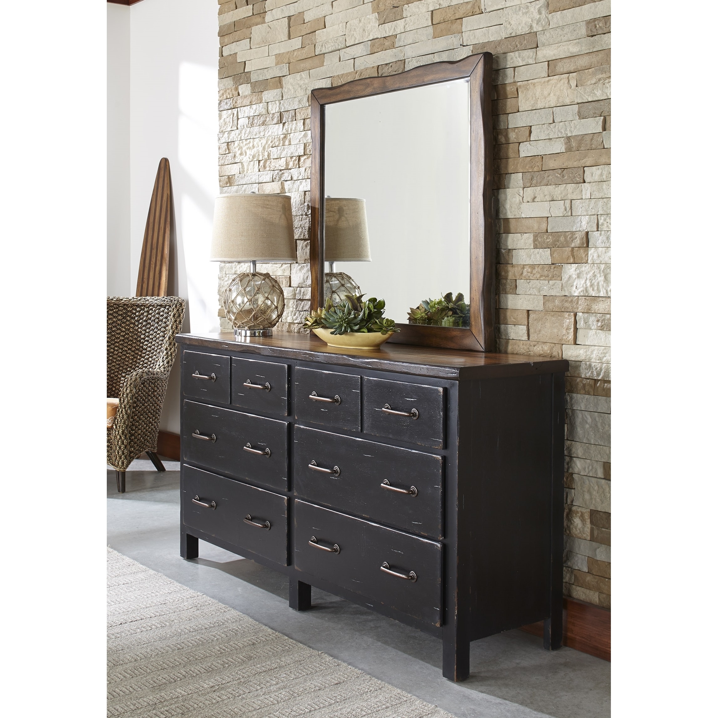 Shop Big Sur Six Drawer Dresser And Optional Landscape Mirror By