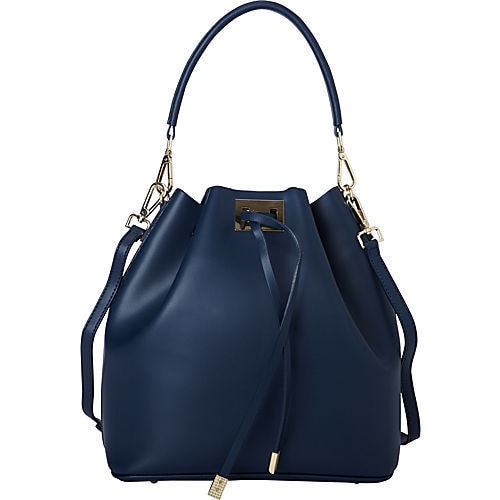 Sharo Deleite Navy Blue Leather Drawstring Satchel Handbag Free Sharo Deleite Navy Blue Leather Drawstring Satchel Handbag Free Shipping Today 21686518