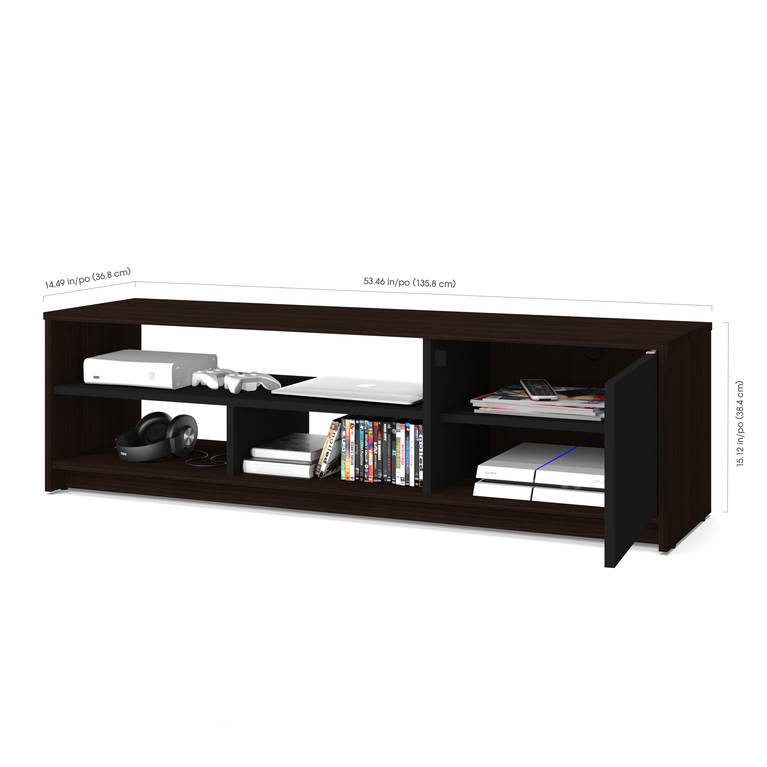 Shop Bestar Small Space 2 Piece Lift Top Storage Coffee Table and TV