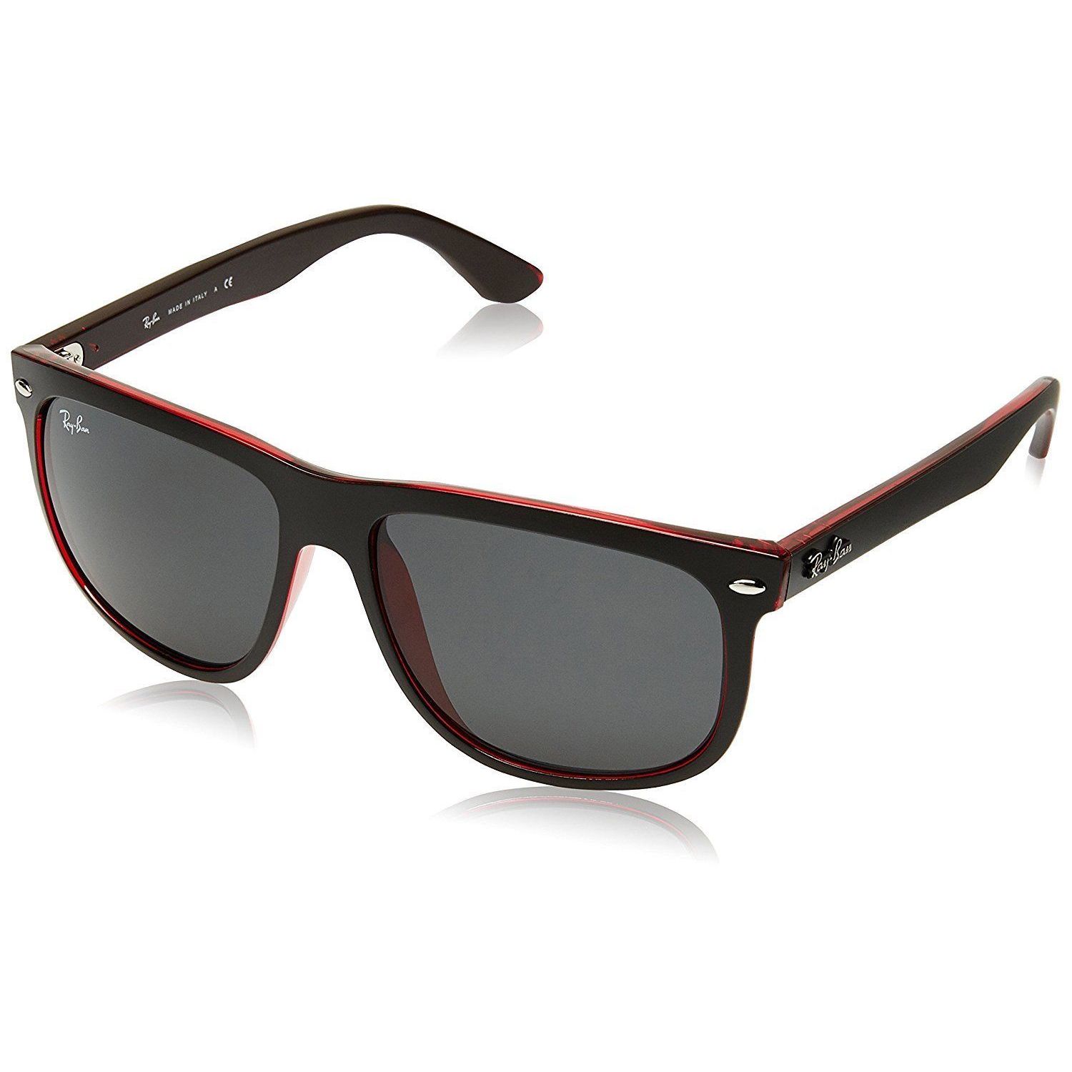 ray ban black and red frame