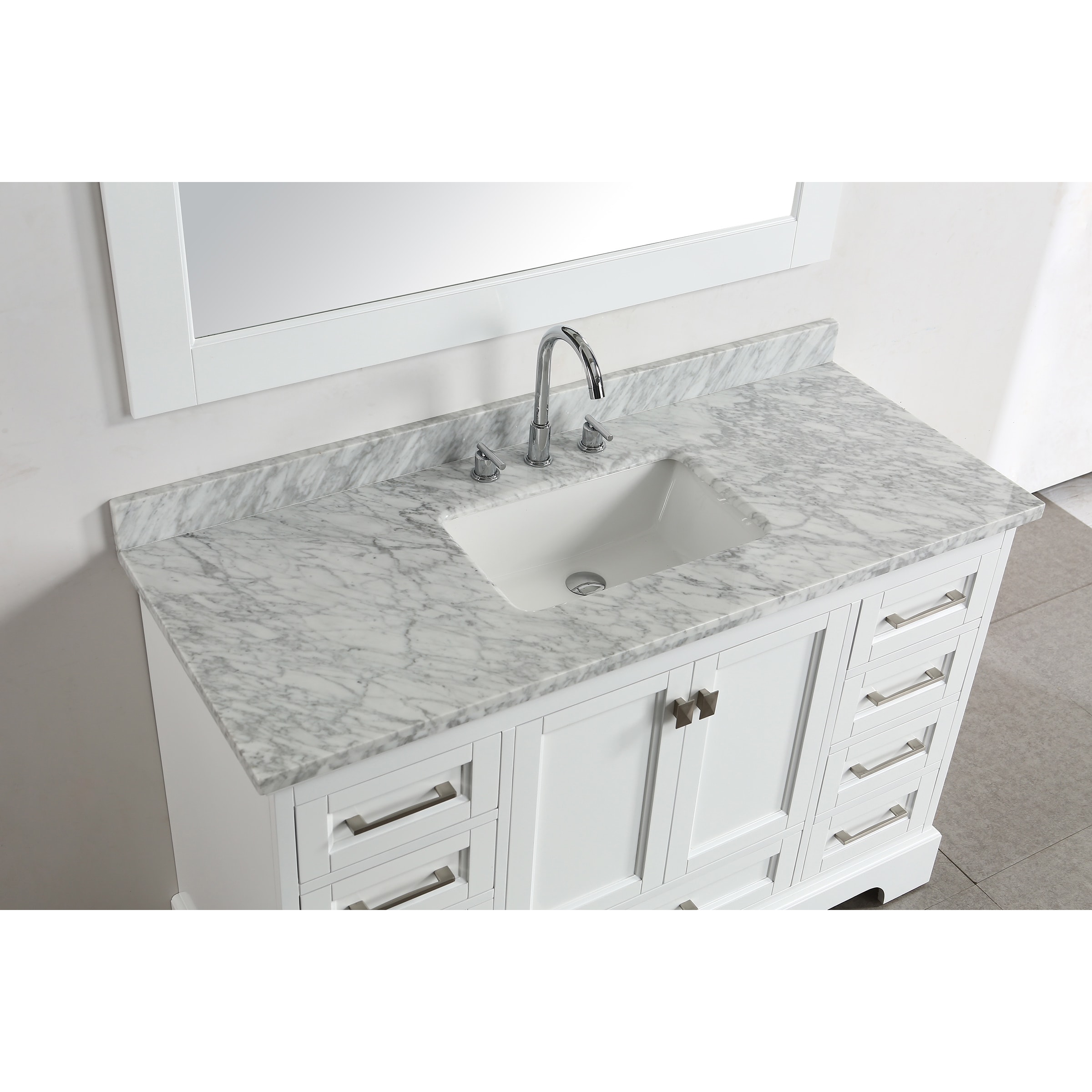 Omega White 54 Inch Single Sink Mirror Vanity Set Free Omega White 54 Inch Single Sink Mirror Vanity Set Free Shipping Today 15293919
