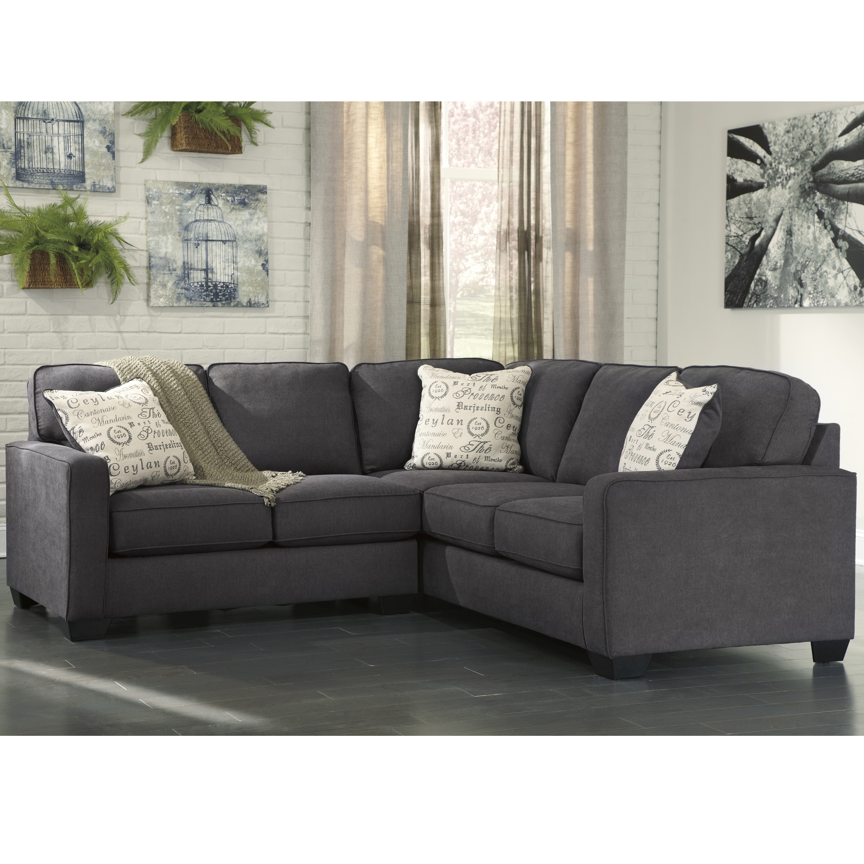 Signature Design By Ashley Alenya 2 Piece Sofa Sectional In Signature Design By Ashley Alenya 2 Piece Sofa Sectional In Microfiber Free Shipping Today 15372080