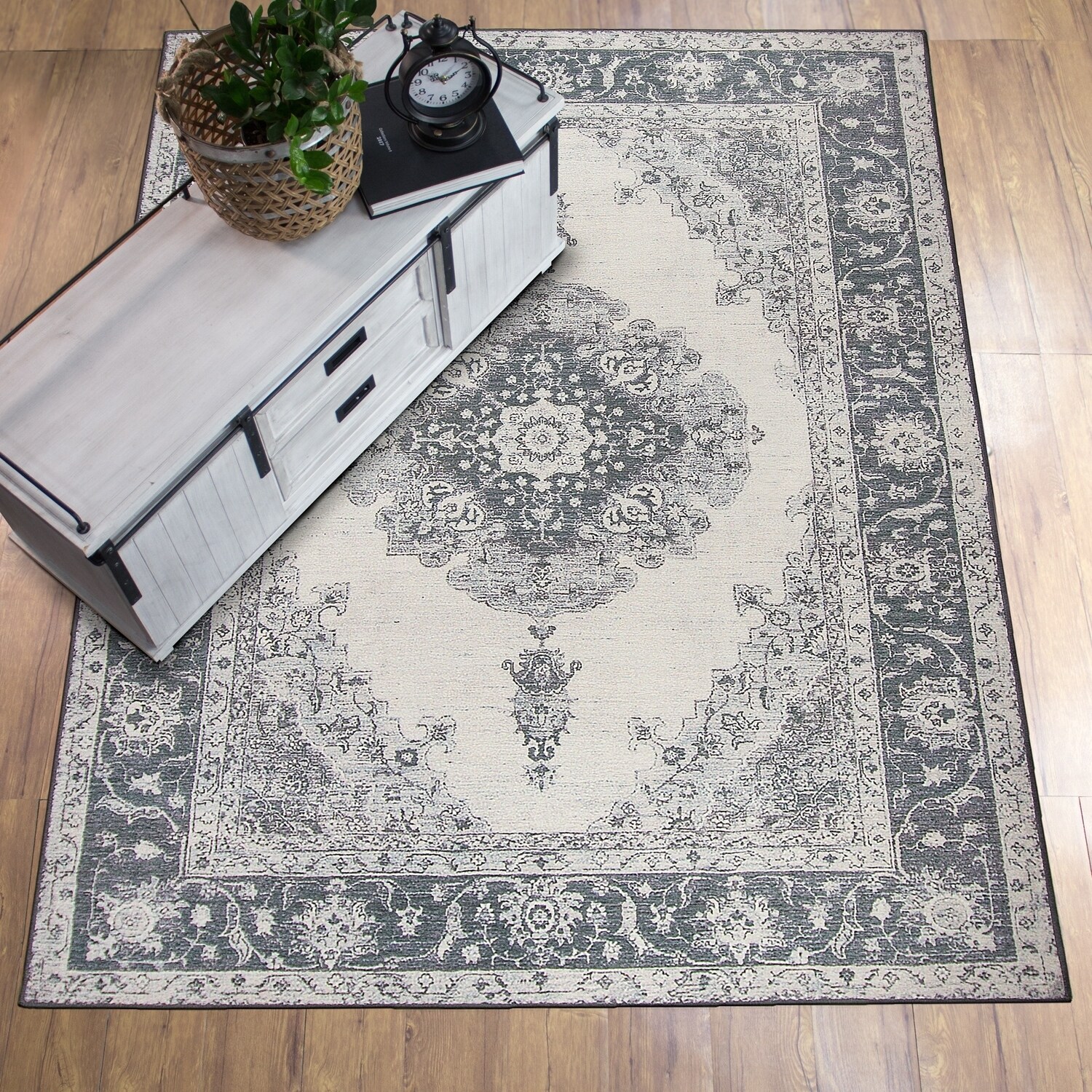 Ruggable Washable Stain Resistant Pet Area Rug Parisa Grey 5 Ruggable Washable Stain Resistant Pet Area Rug Parisa Grey 5 X 7