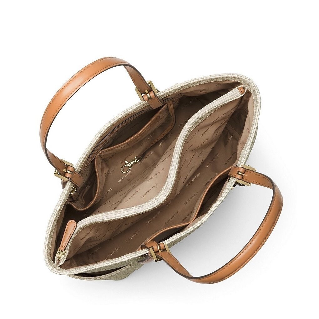 Michael Kors Jet Set Travel Small Vanilla Logo Tote Bag Free Michael Kors Jet Set Travel Small Vanilla Logo Tote Bag Free Shipping Today 15436777