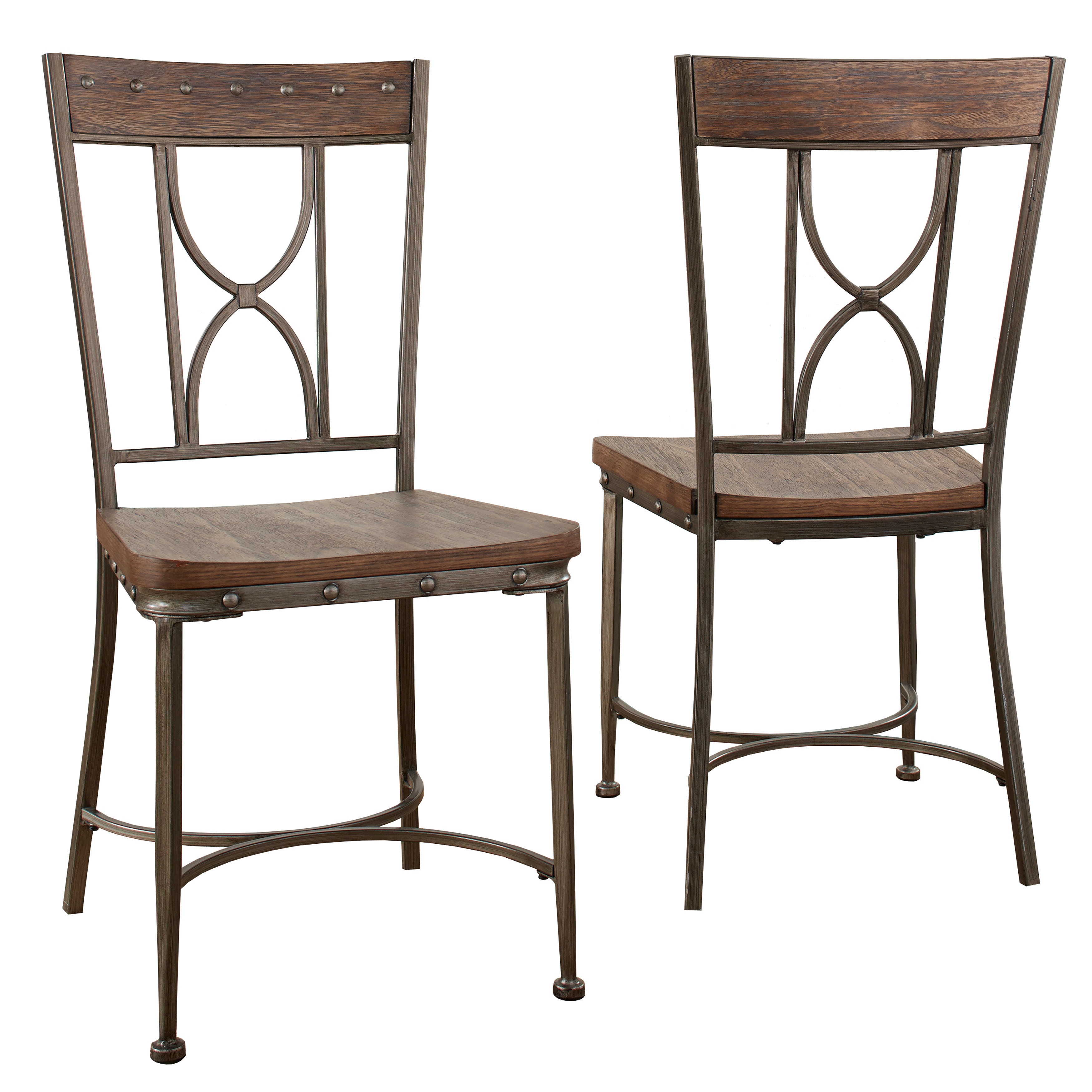 Hilale Furniture Paddock Grey Metal And Wood Dining Chair Hilale Furniture Paddock Grey Metal And Wood Dining Chair Set Of 2 On Free Shipping Today 15437586