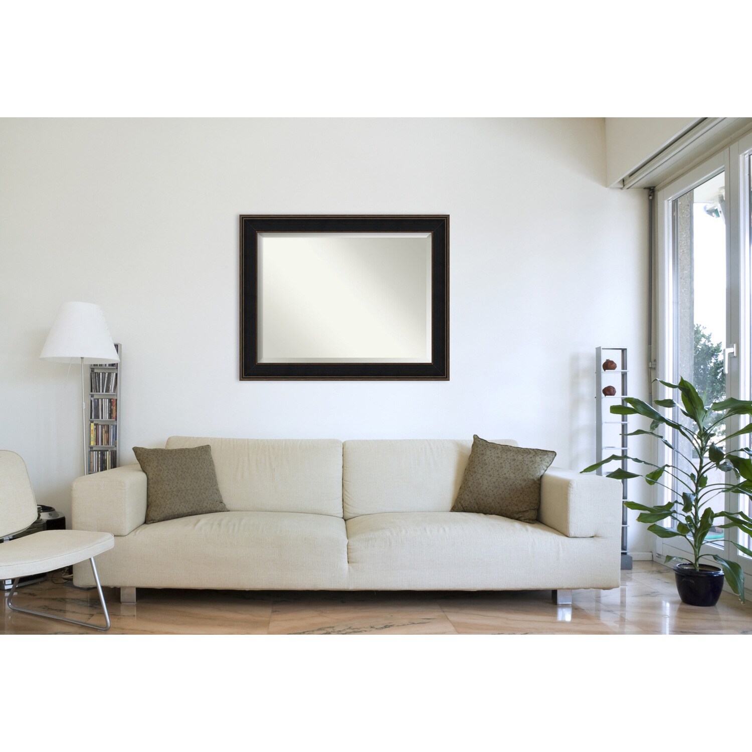 Wall Mirror Oversize Large, Mezzanine Espresso 48 X 38 Inch Wall Mirror Oversize Large, Mezzanine Espresso 48 X 38 Inch
