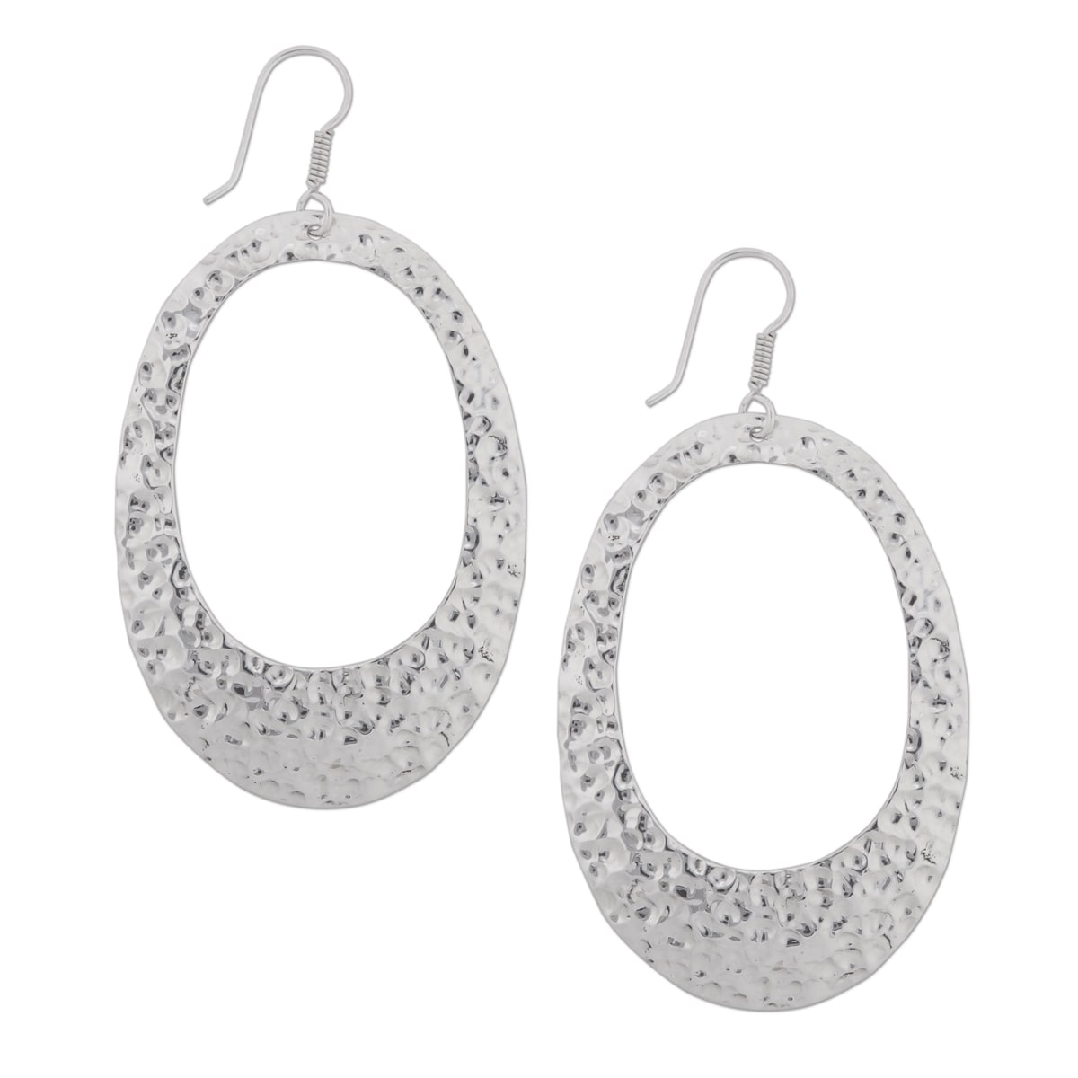 Handmade Sterling Silver Hammered Earrings Mexico On Handmade Sterling Silver Hammered Earrings Mexico On Free Shipping Today 15648443