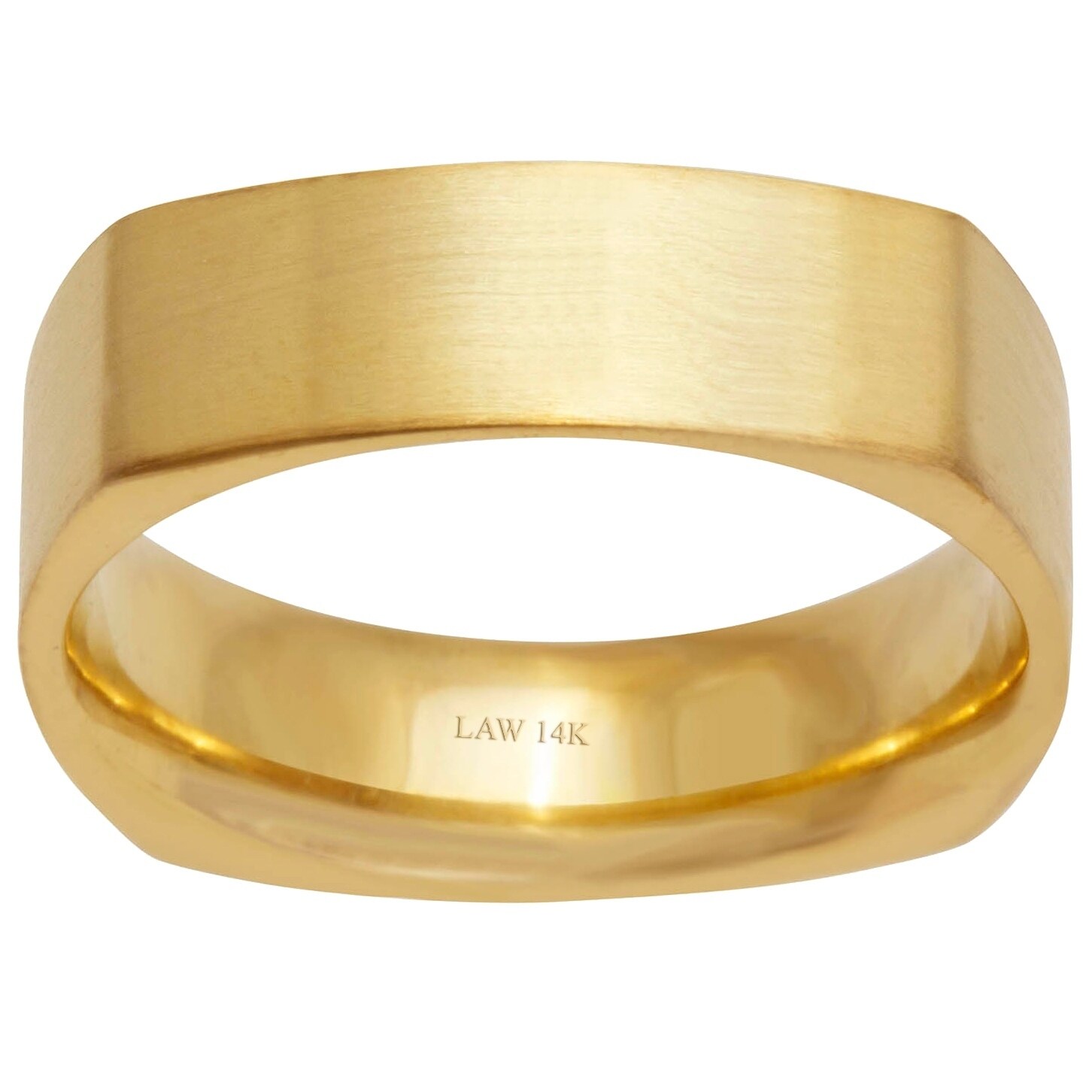 14k Yellow Gold Plain Satin Comfort Fit Men S Square Wedding 14k Yellow Gold Plain Satin Comfort Fit Men S Square Wedding Bands On Free Shipping Today 15807486