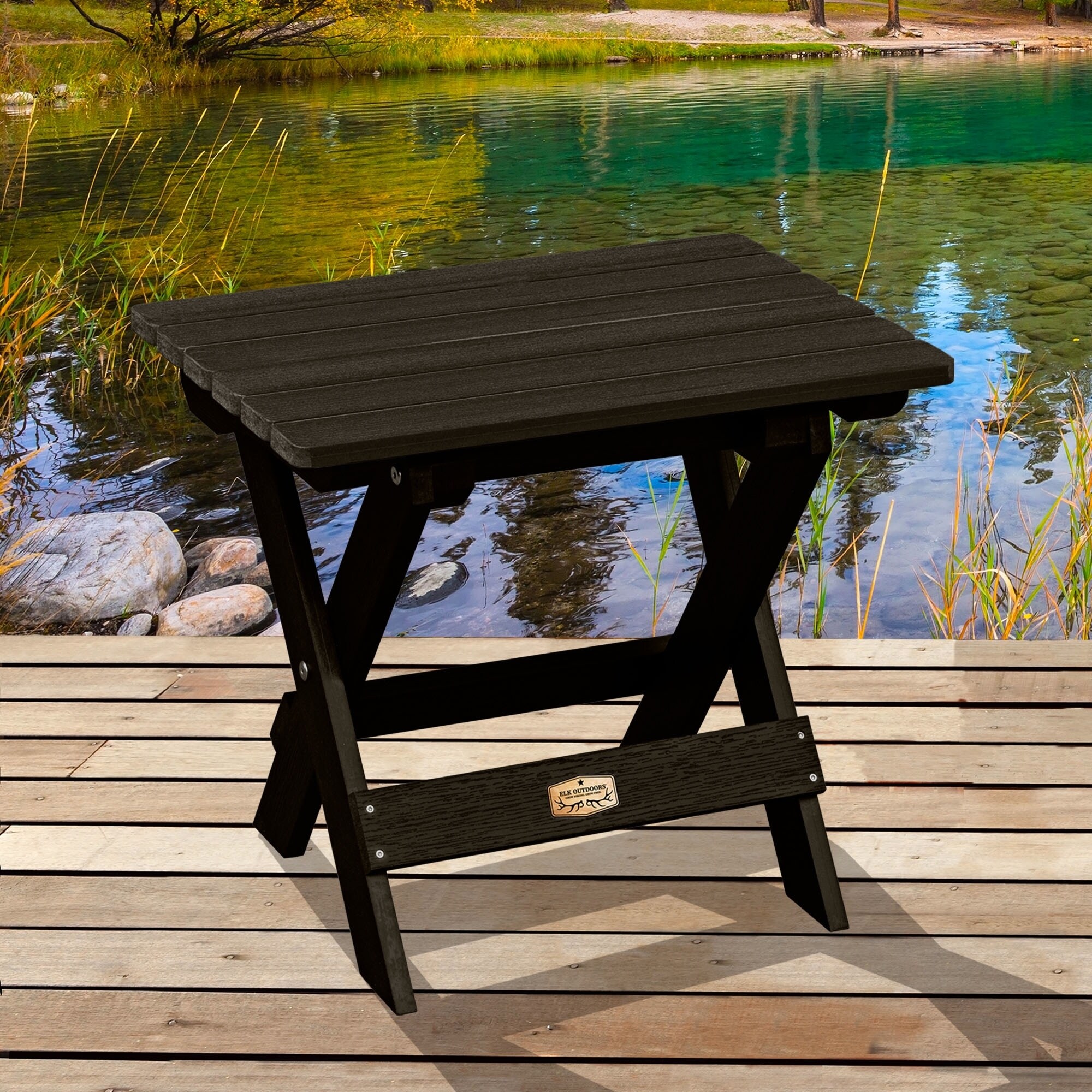 Shop ELK OUTDOORSR Essential Eco Friendly Folding Side Table Shop ELK OUTDOORSR Essential Eco Friendly Folding Side Table