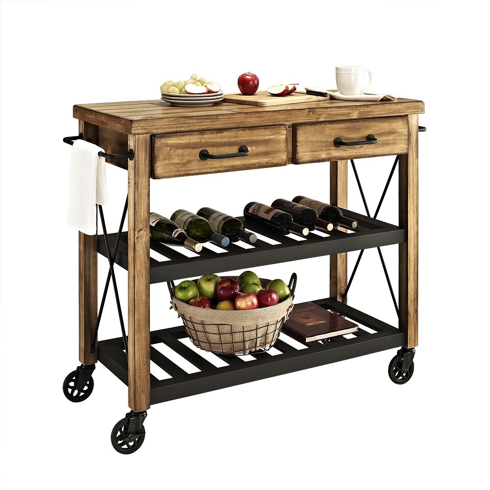 Carbon Loft Edwin Wood And Metal Kitchen Cart Free Shipping Carbon Loft Edwin Wood And Metal Kitchen Cart Free Shipping Today 20931585