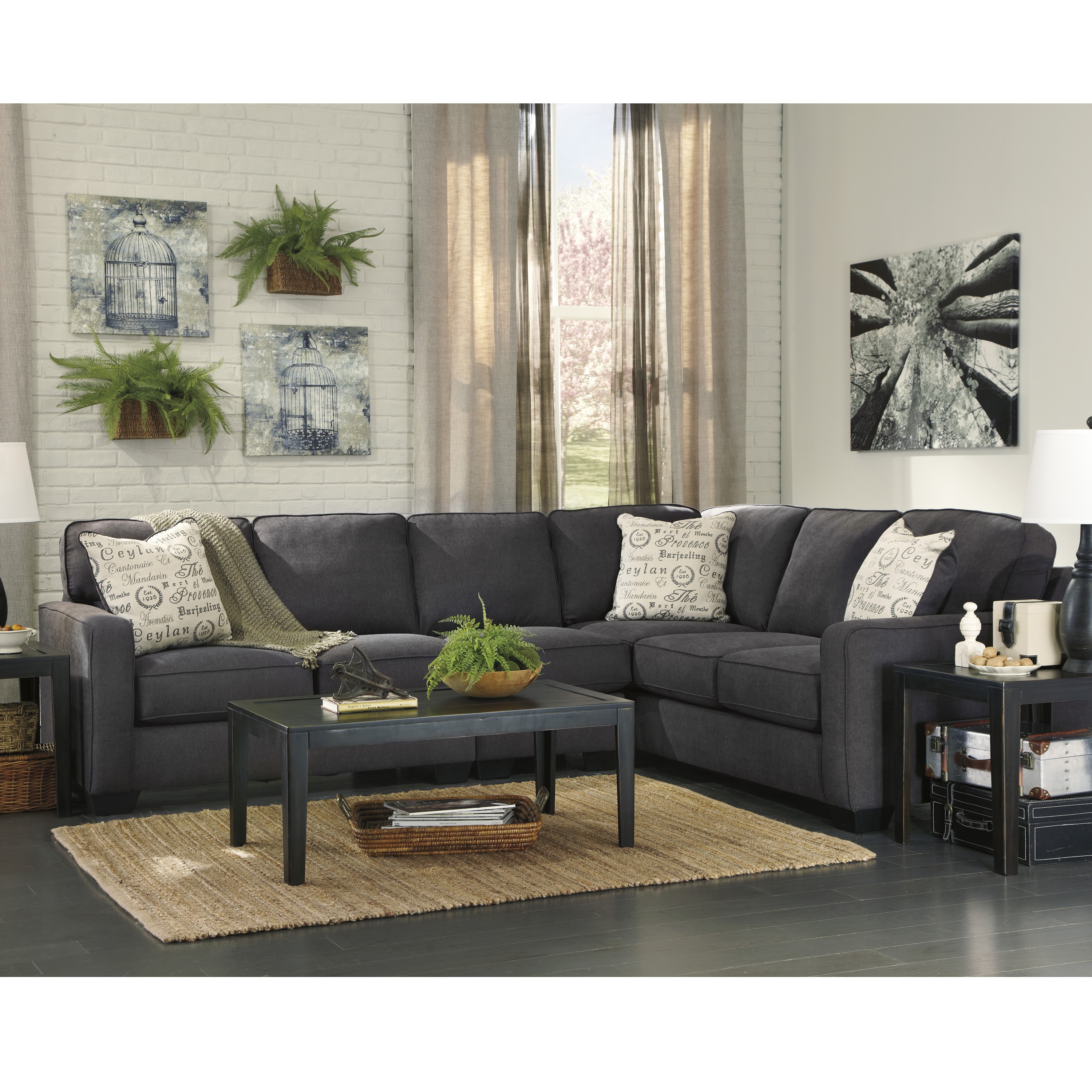 Signature Design By Ashley Alenya 3 Piece Raf Sofa Sectional In Signature Design By Ashley Alenya 3 Piece Raf Sofa Sectional In Microfiber Free Shipping Today 15949880