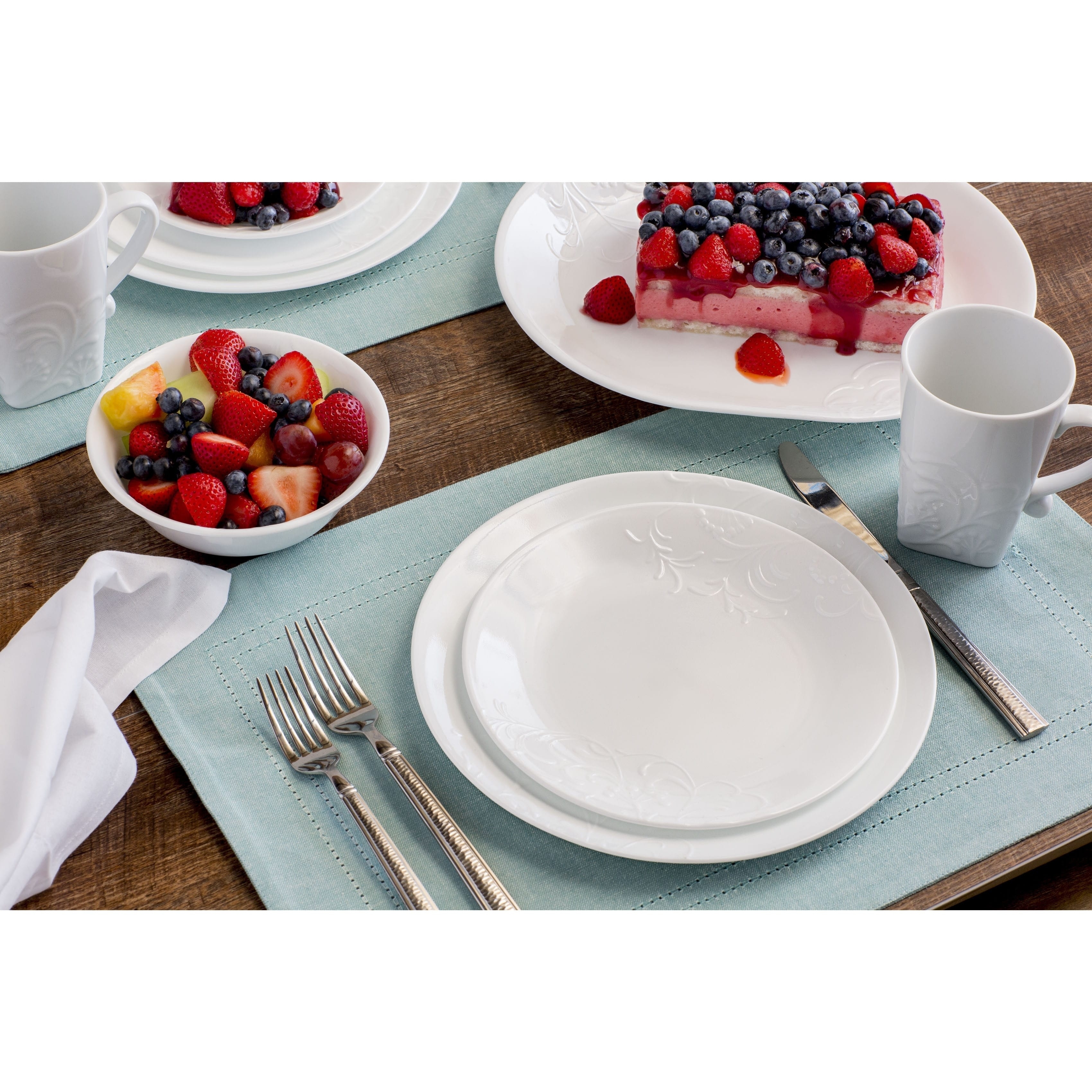 Shop Corelle Boutique Cherish Round 42-pc Dinnerware Set - On Sale - Free Shipping Today - Overstock.com - 15951783