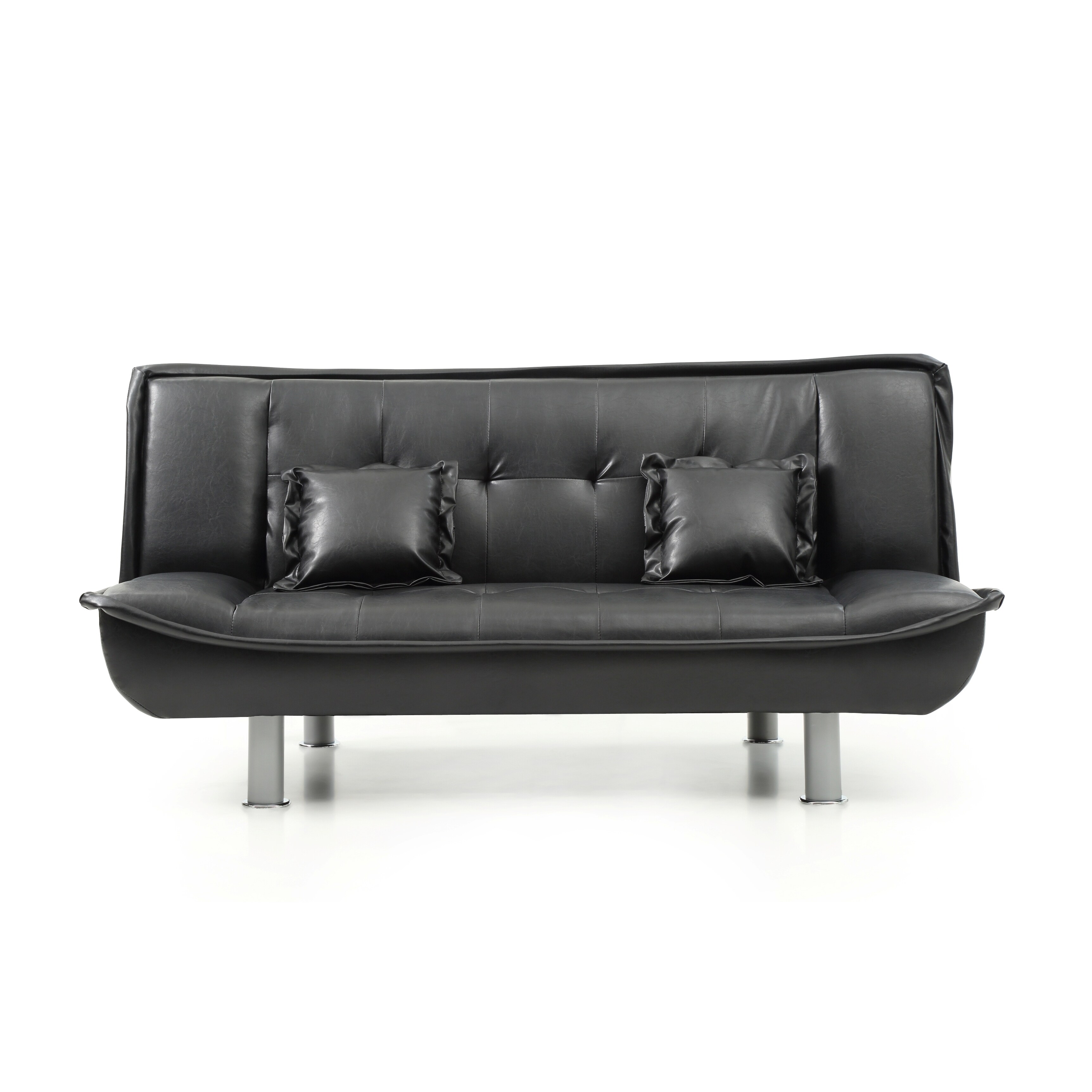 Lyke Home Faux Leather Sofa Bed On Free Shipping Today Lyke Home Faux Leather Sofa Bed On Free Shipping Today 15963499