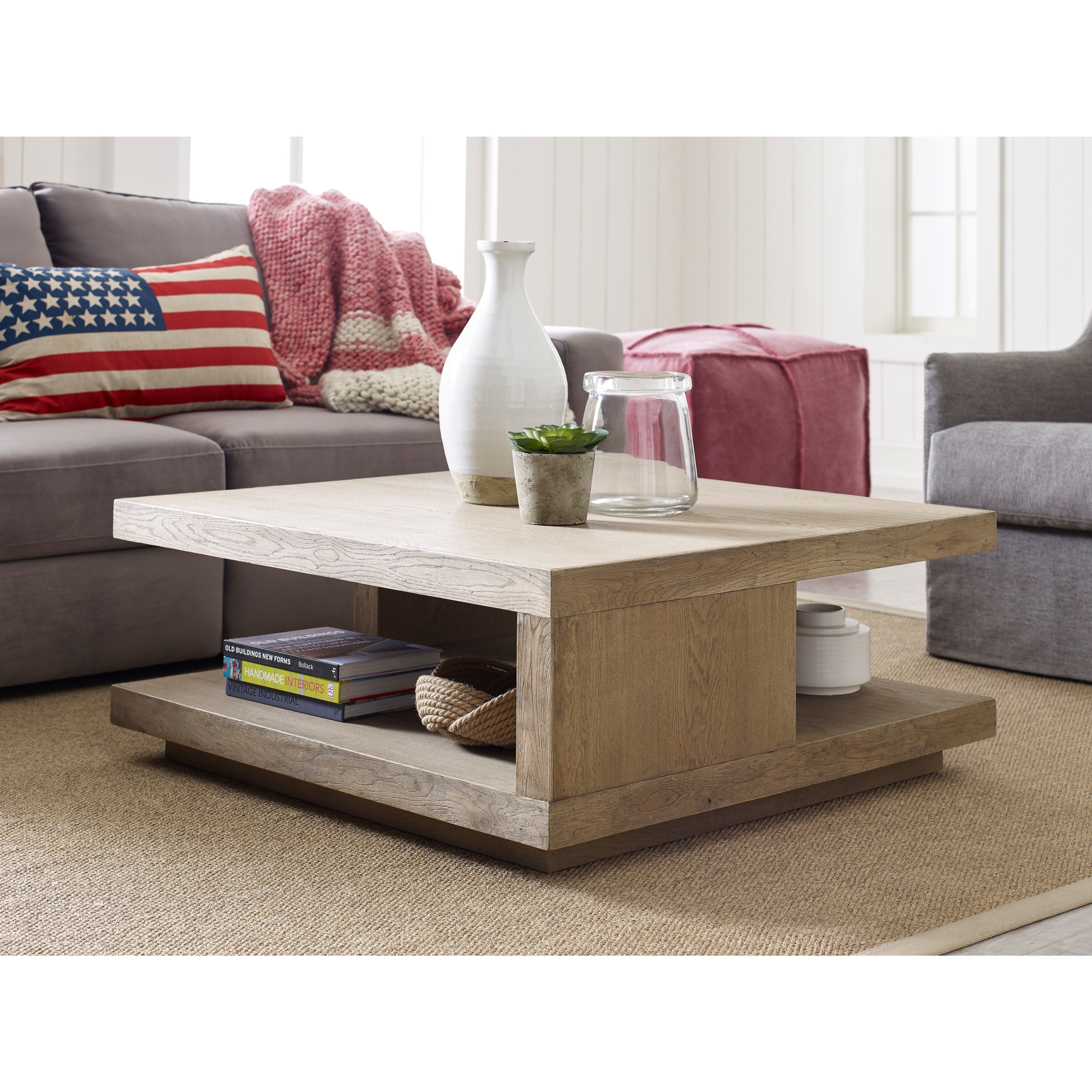 Shop Tommy Hilfiger Esther Weathered Oak Coffee Table Free