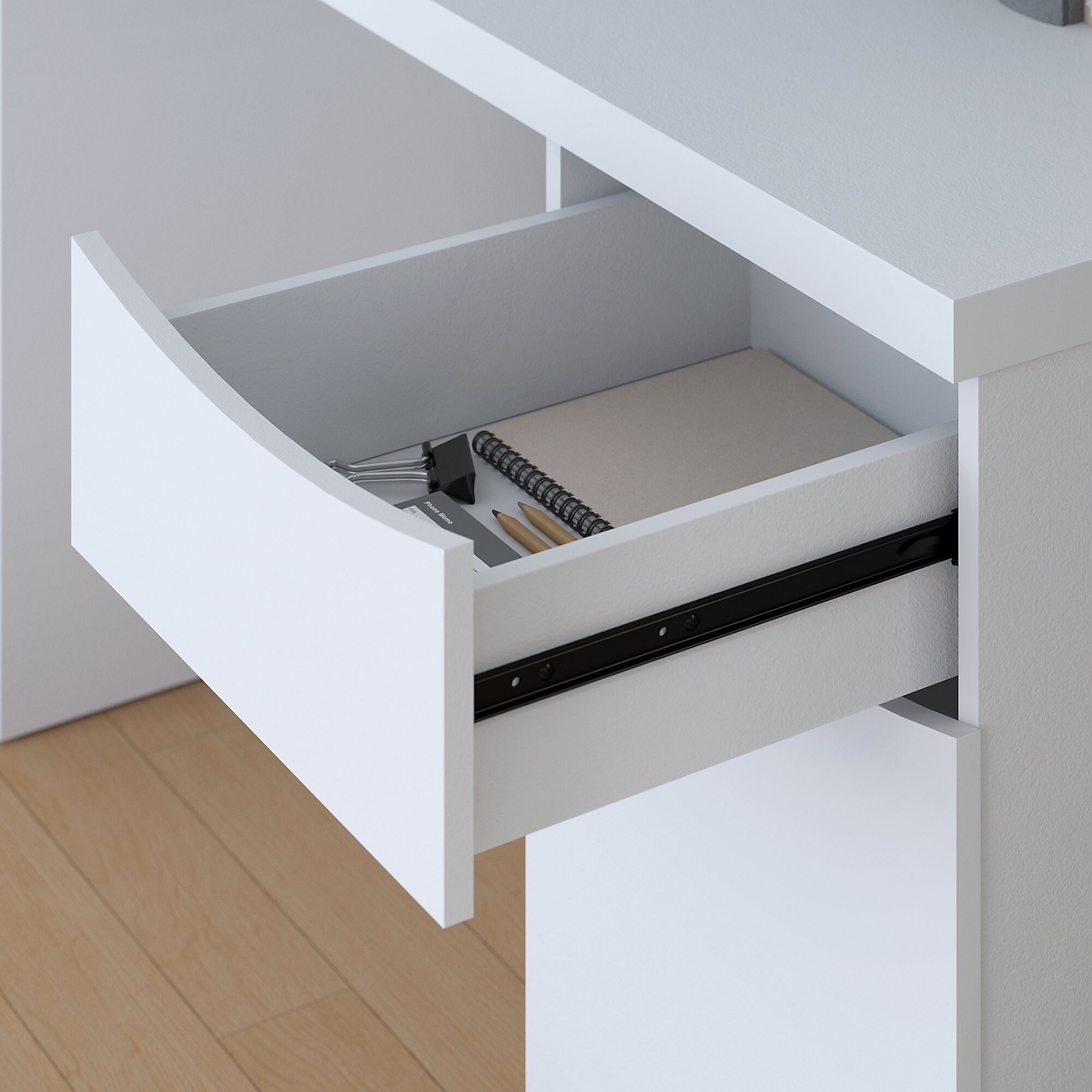 Bush Furniture Montrese Computer Desk And Bookcase Set In Pure Bush Furniture Montrese Computer Desk And Bookcase Set In Pure White Free Shipping Today 15974259