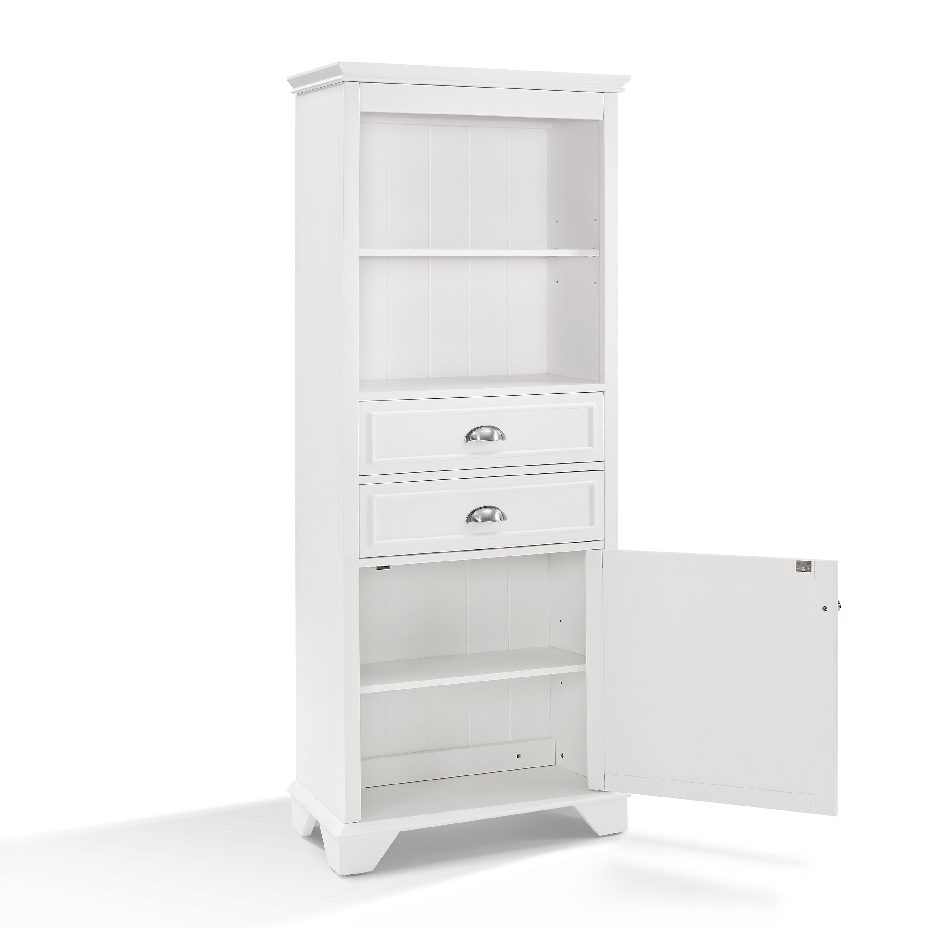 Lydia Tall Cabinet White Free Shipping Today Overstockcom
