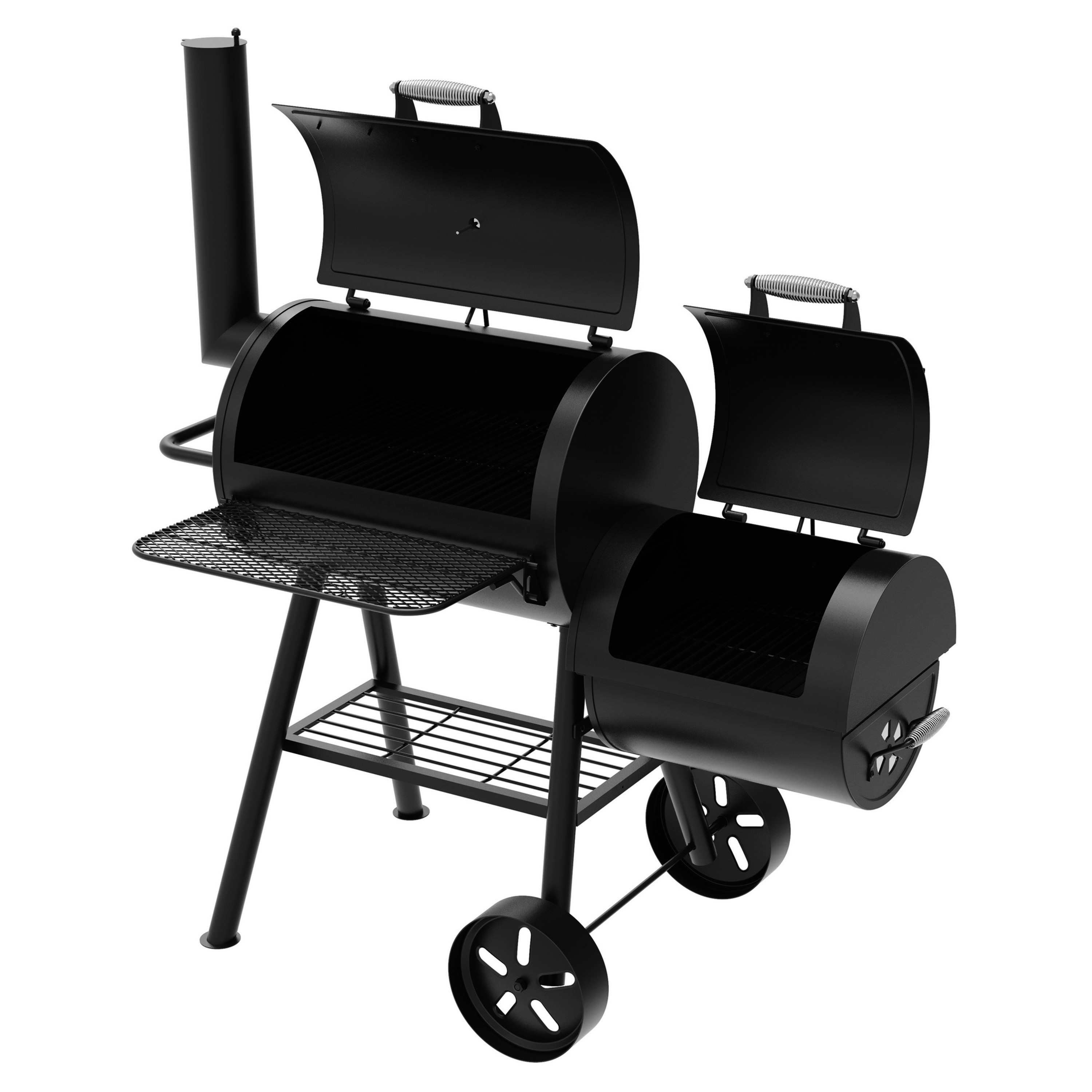 Dyna Glo Signature Series Dgss730cbo D Barrel Charcoal Grill Dyna Glo Signature Series Dgss730cbo D Barrel Charcoal Grill And Side Firebox