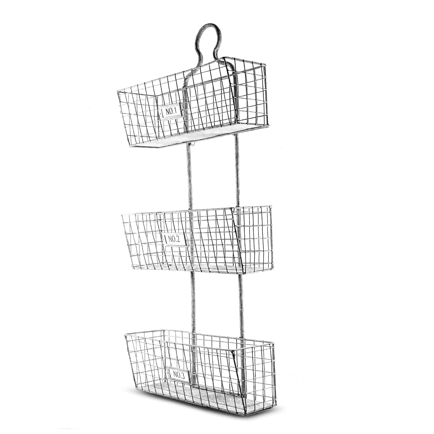 Three Tier Storage Wire Baskets Wall Hanging or Free Standing Free