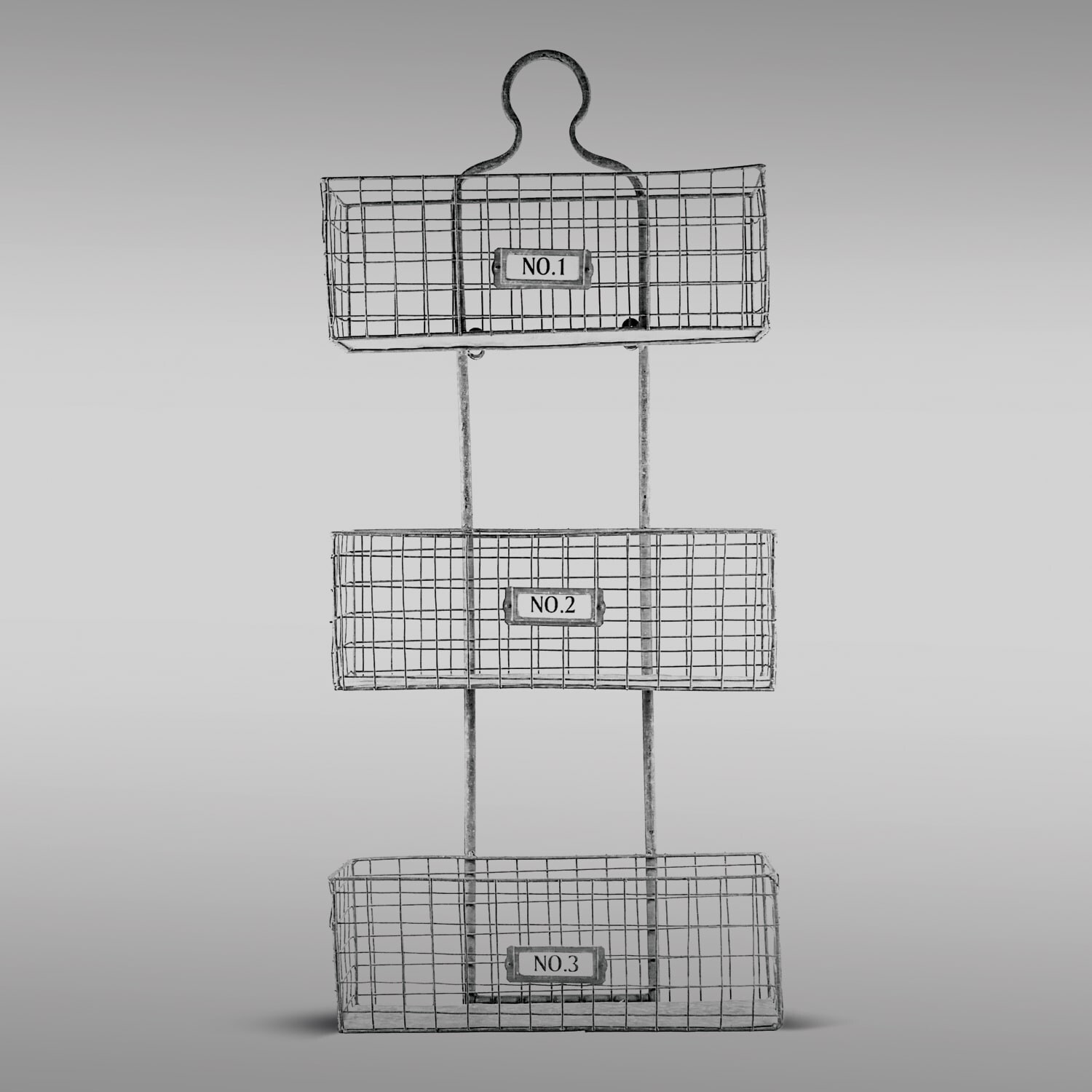 Three Tier Storage Wire Baskets Wall Hanging or Free Standing Free