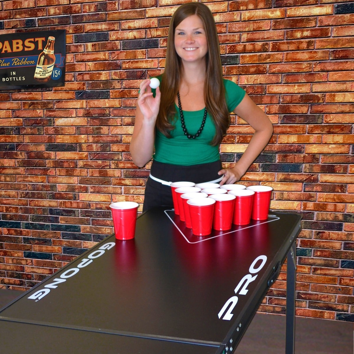 Gopong Pro Black 8 Foot 36 Inch Tall Premium Heavy Duty Beer Gopong Pro Black 8 Foot 36 Inch Tall Premium Heavy Duty Beer Pong Table Free Shipping Today 16079983
