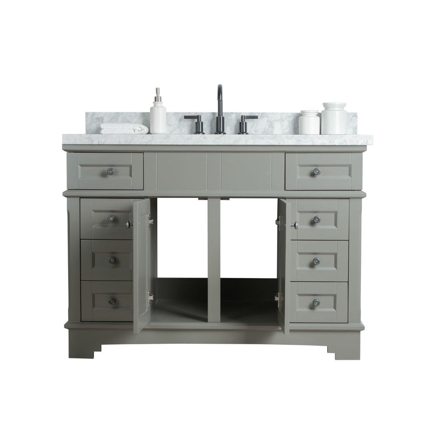Legion Furniture Grey 48 Inch Sink Vanity With Mirror And Faucet Legion Furniture Grey 48 Inch Sink Vanity With Mirror And Faucet Free Shipping Today 22553675