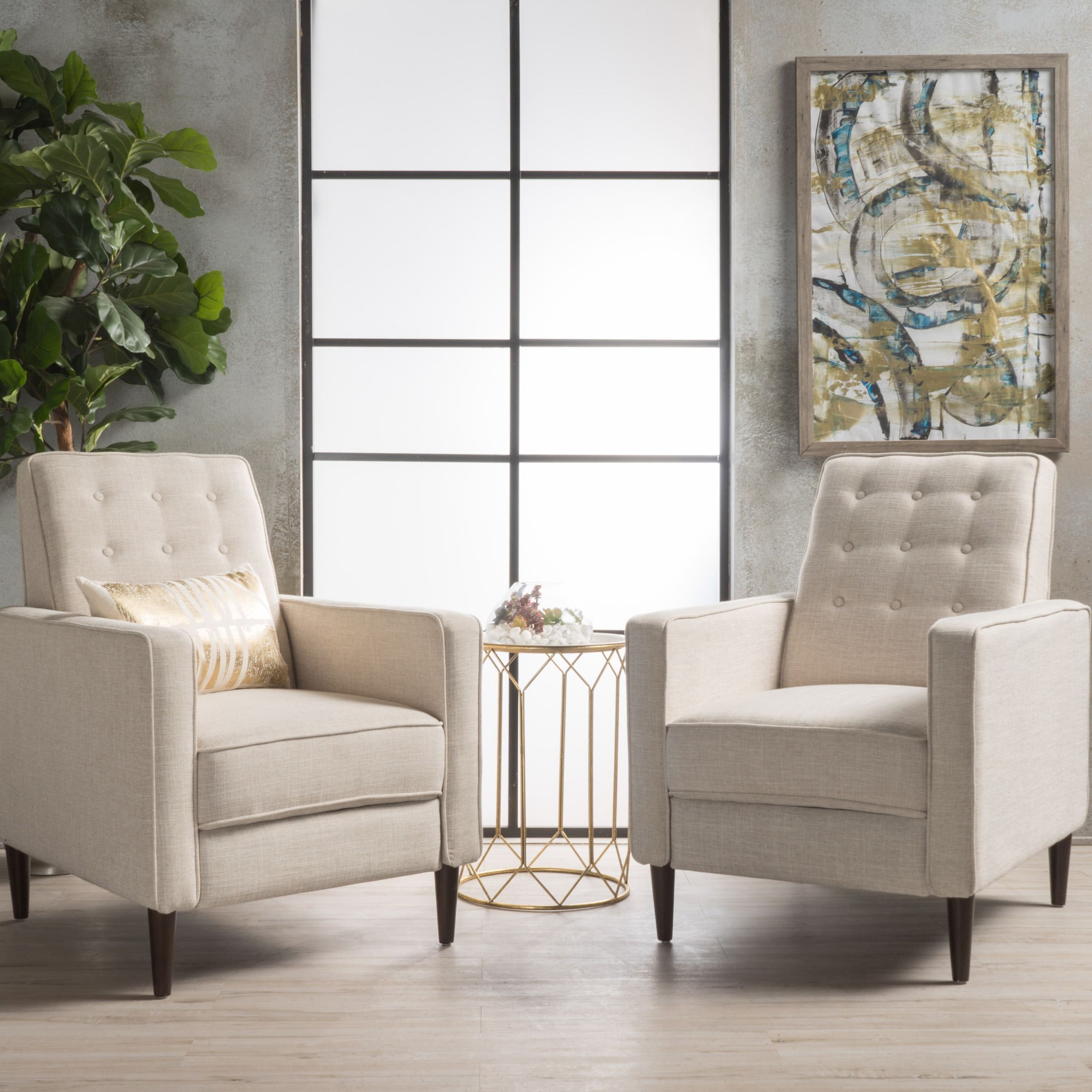 Mervynn Mid Century Fabric Recliner Club Chair Set Of 2 By Mervynn Mid Century Fabric Recliner Club Chair Set Of 2 By Christopher Knight Home On Free Shipping Today 20603810