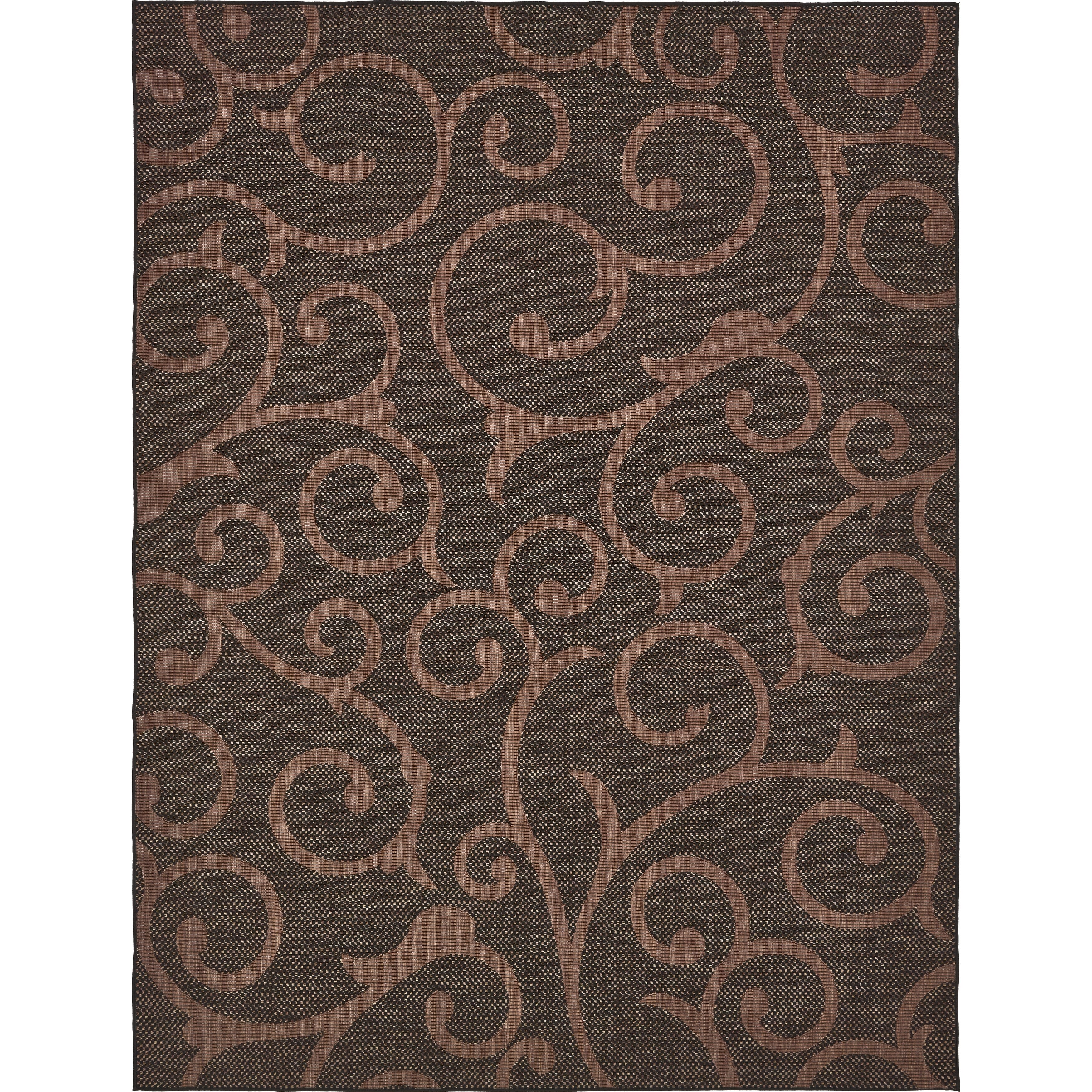 Shop Unique Loom Vine Outdoor Area Rug 9 X 12 On Sale Free