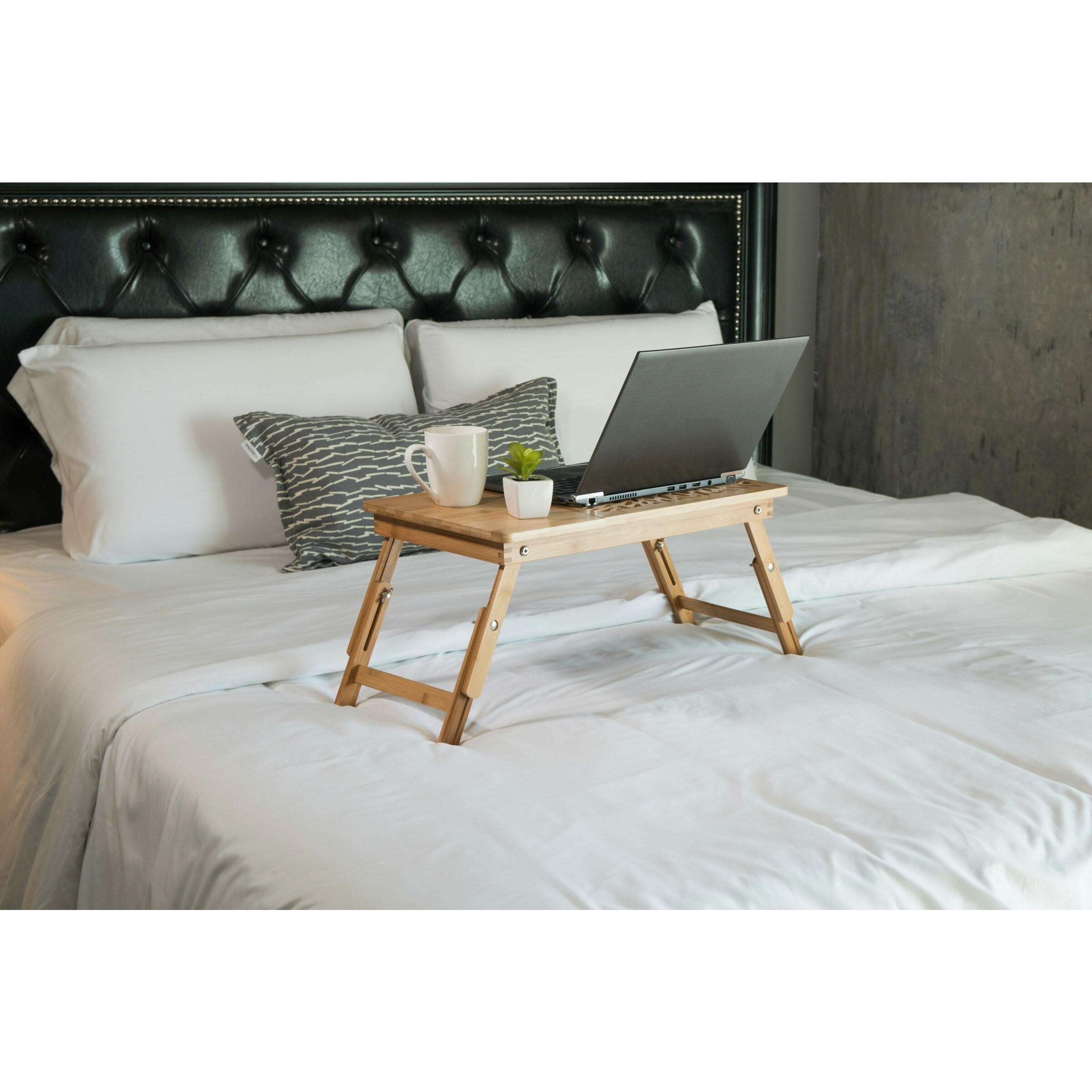 20/" Long 100-percent Bamboo Laptop Table