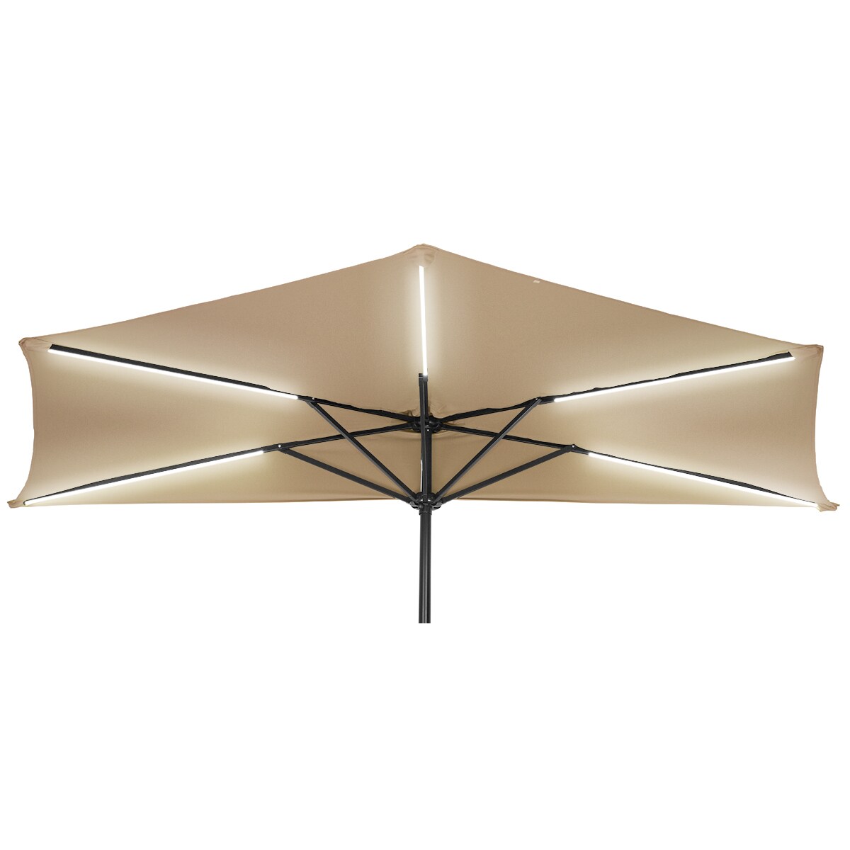 lighted half umbrella