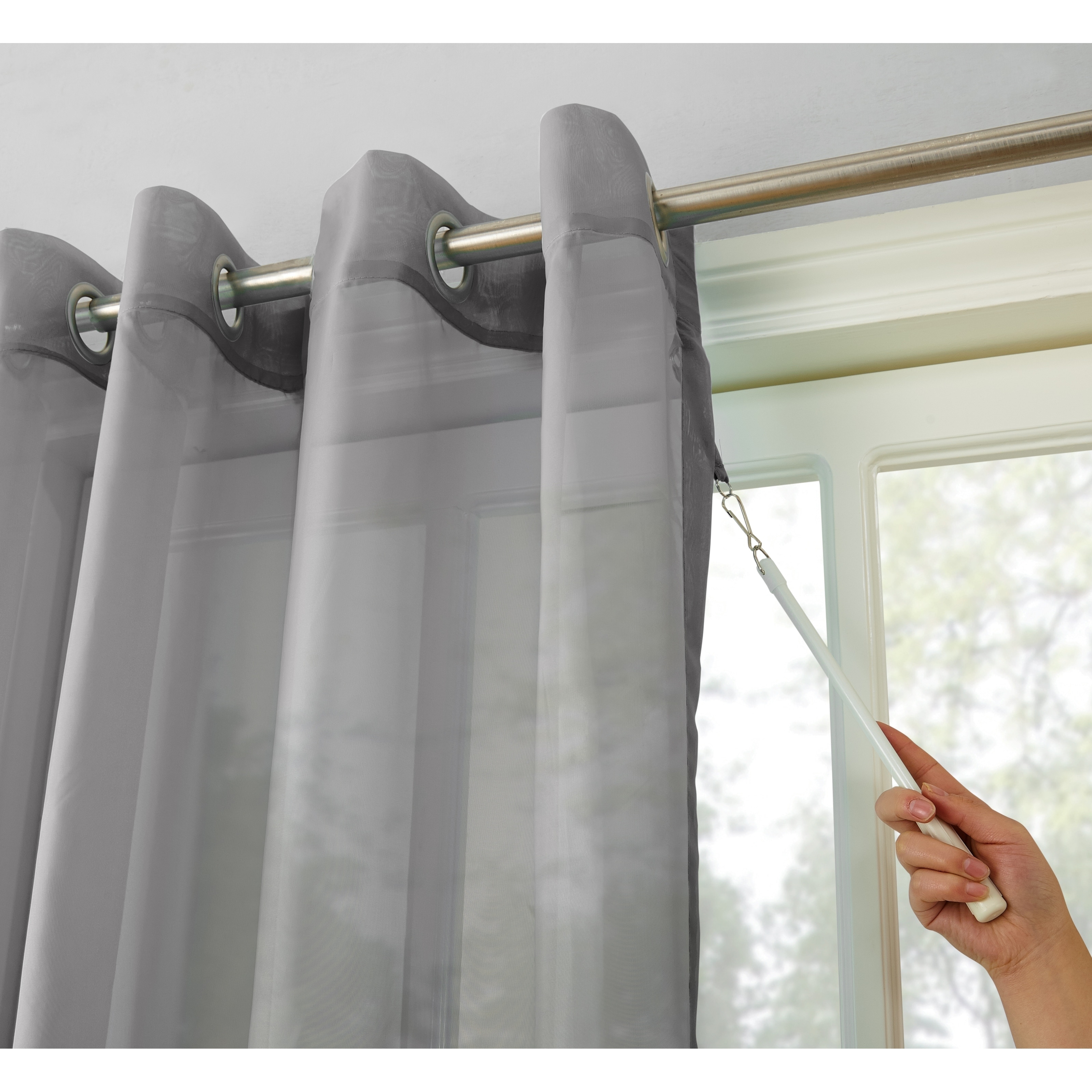 No 918 Emily White Extra Wide Sheer Voile Sliding Door Patio 918 Emily White Extra Wide Sheer Voile Sliding Door Patio Curtain Panel 100 X 84 Free Shipping On Orders Over 45 16402428