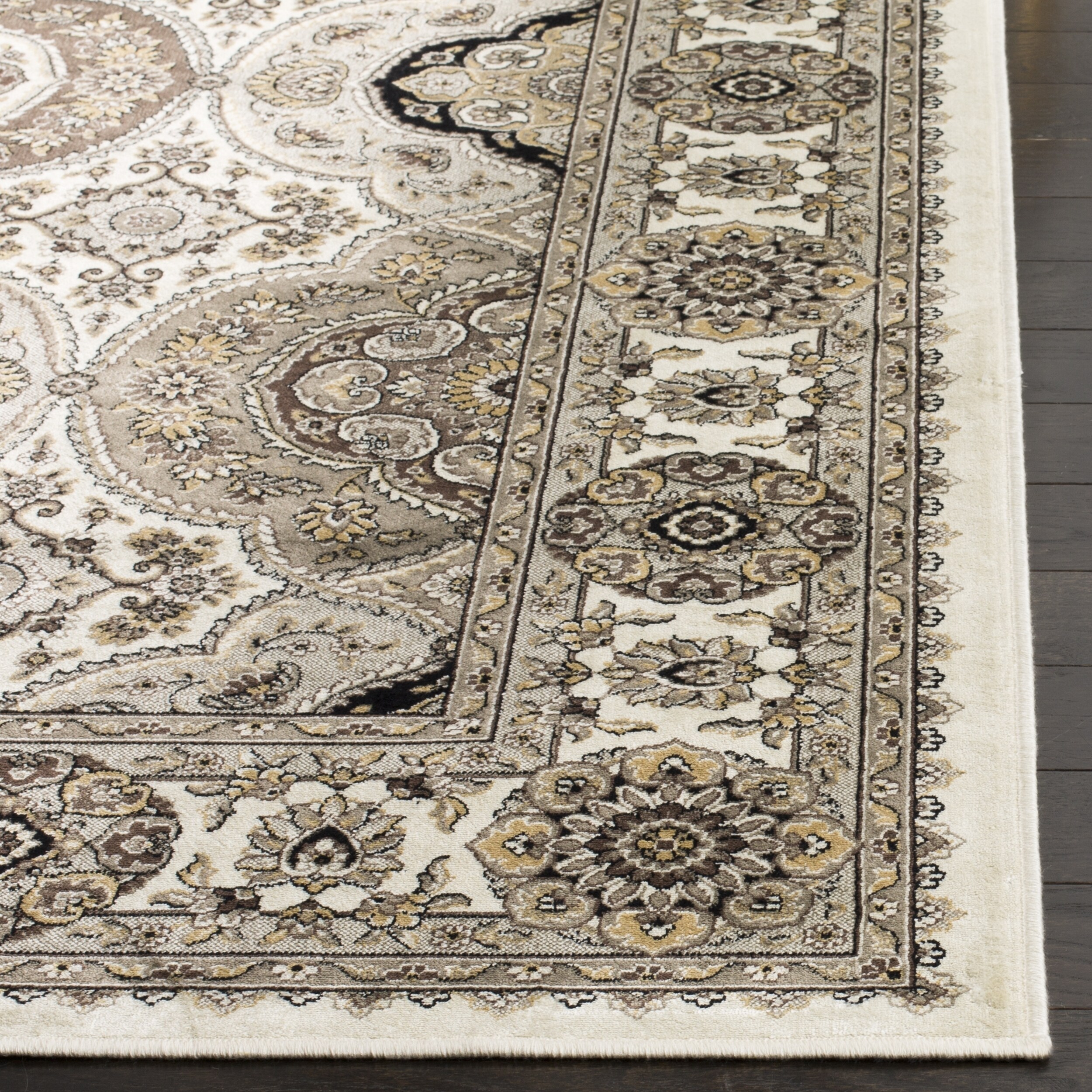 Shop Safavieh Atlas Traditional Oriental Viscose Taupe Ivory Area