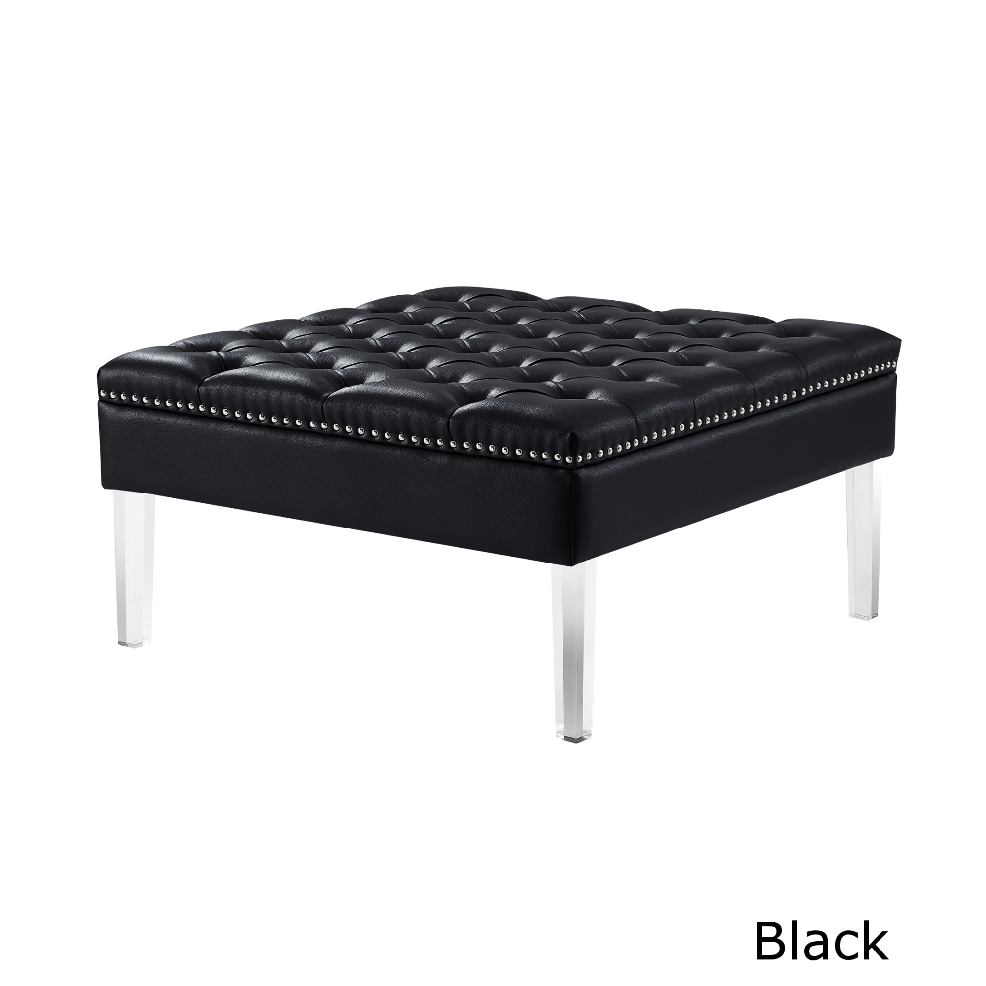 Vivian Leather Oversized On Tufted Ottoman Coffee Table Vivian Leather Oversized On Tufted Ottoman Coffee Table Free Shipping Today 16535148