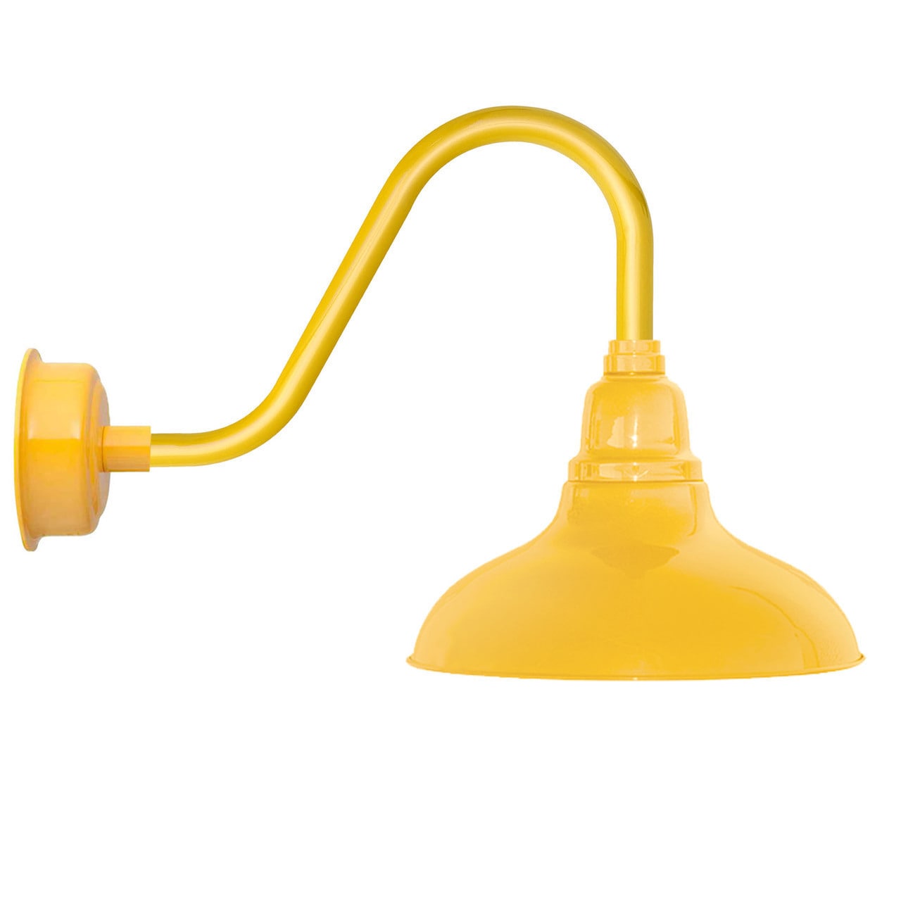 Shop 8 Dahlia Led Barn Light With Rustic Arm In Yellow On Sale