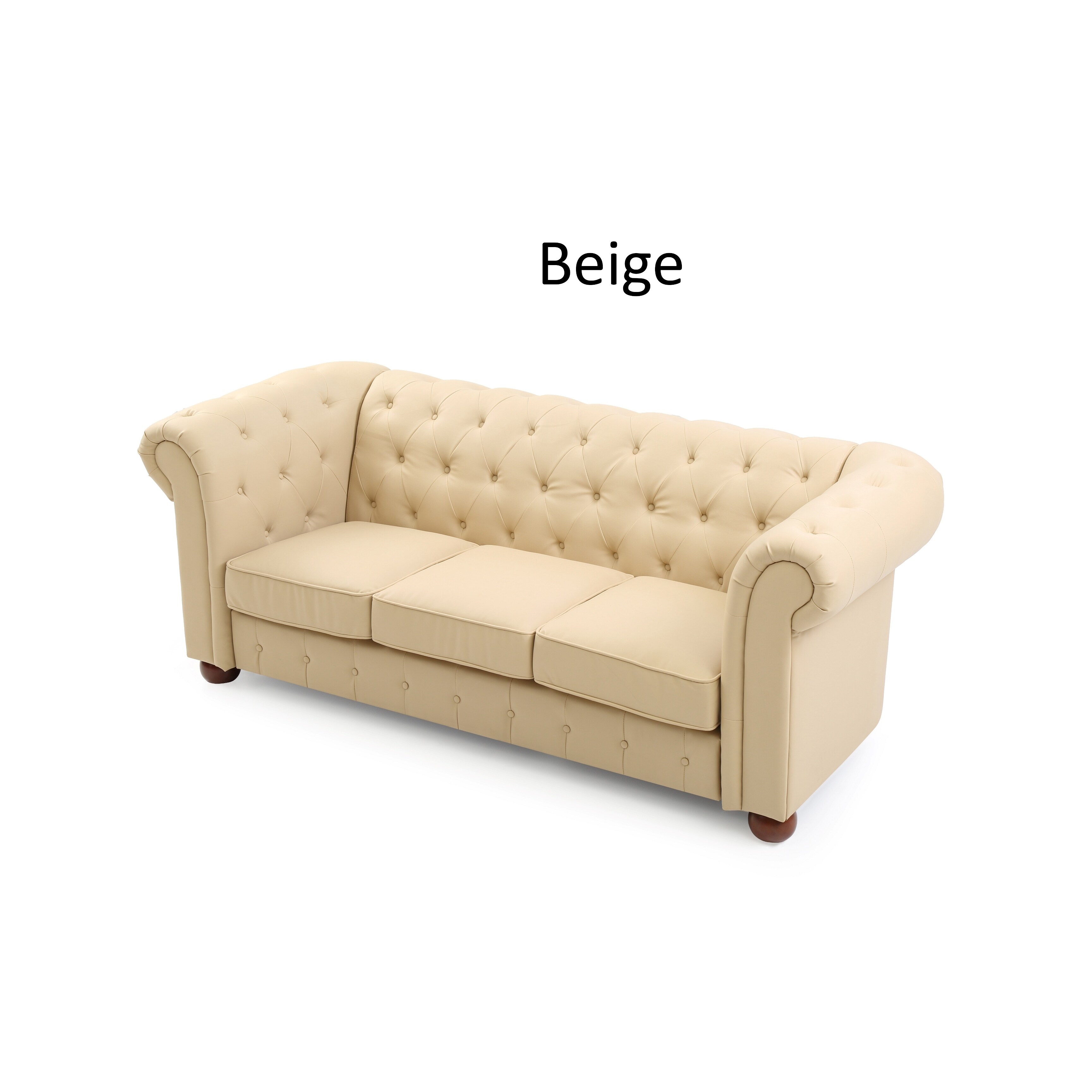 Lyke Home Tufted Faux Leather Sofa Free Shipping Today Lyke Home Tufted Faux Leather Sofa Free Shipping Today 23052674