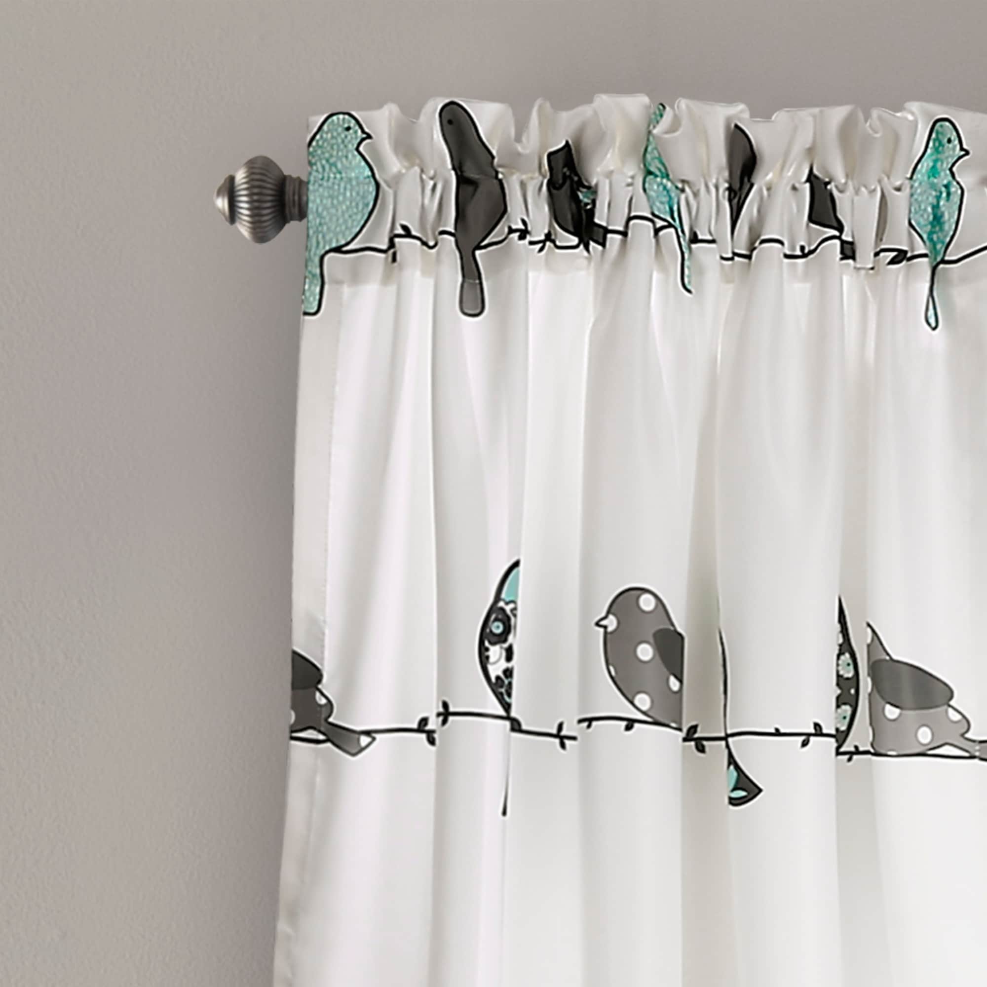 Shop Lush Decor Rowley Birds Room Darkening Curtain Panel Pair