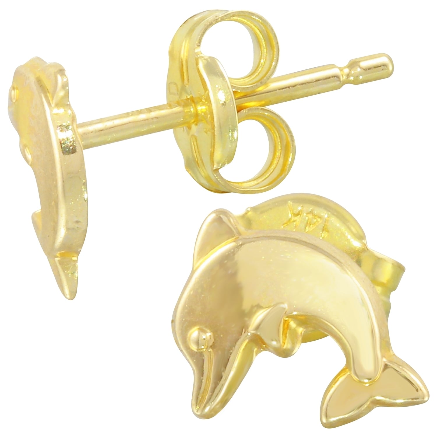 14k Yellow Gold Dolphin Earrings Free Shipping Today 14k Yellow Gold Dolphin Earrings Free Shipping Today 16838781