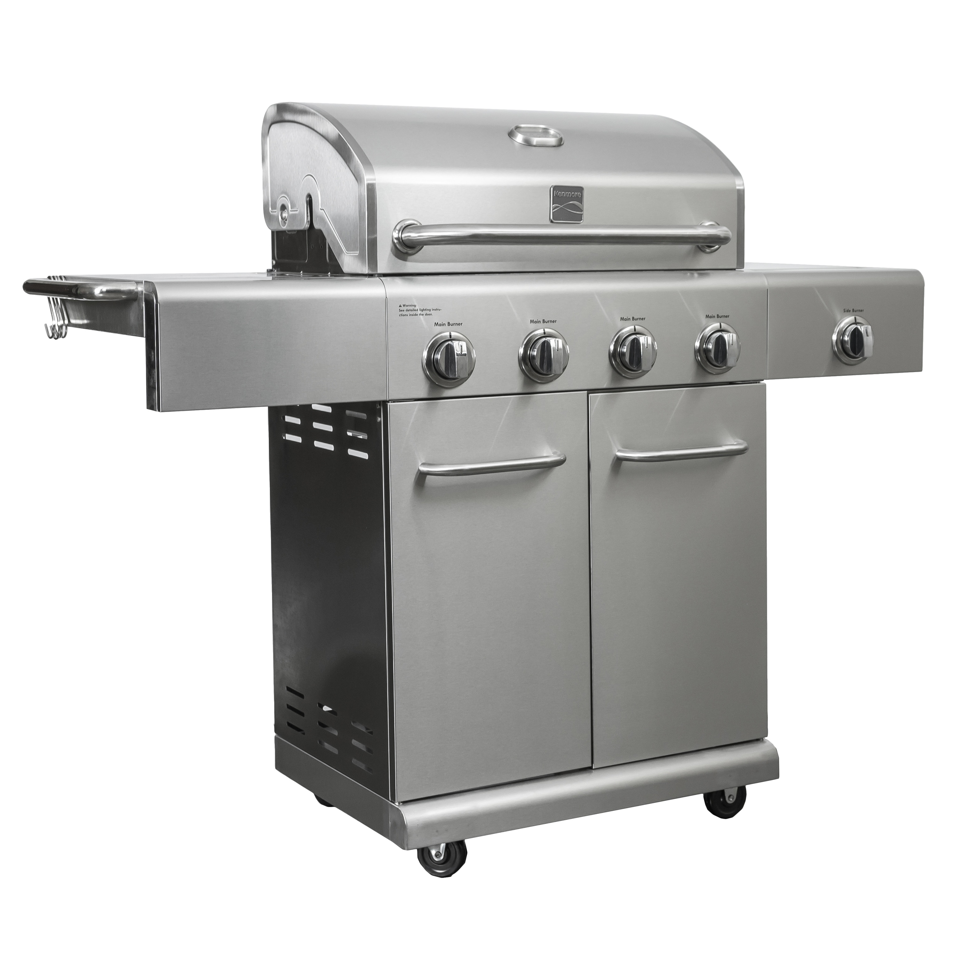 Shop Kenmore 4 Burner Plus Side Burner Stainless Steel Grill Free